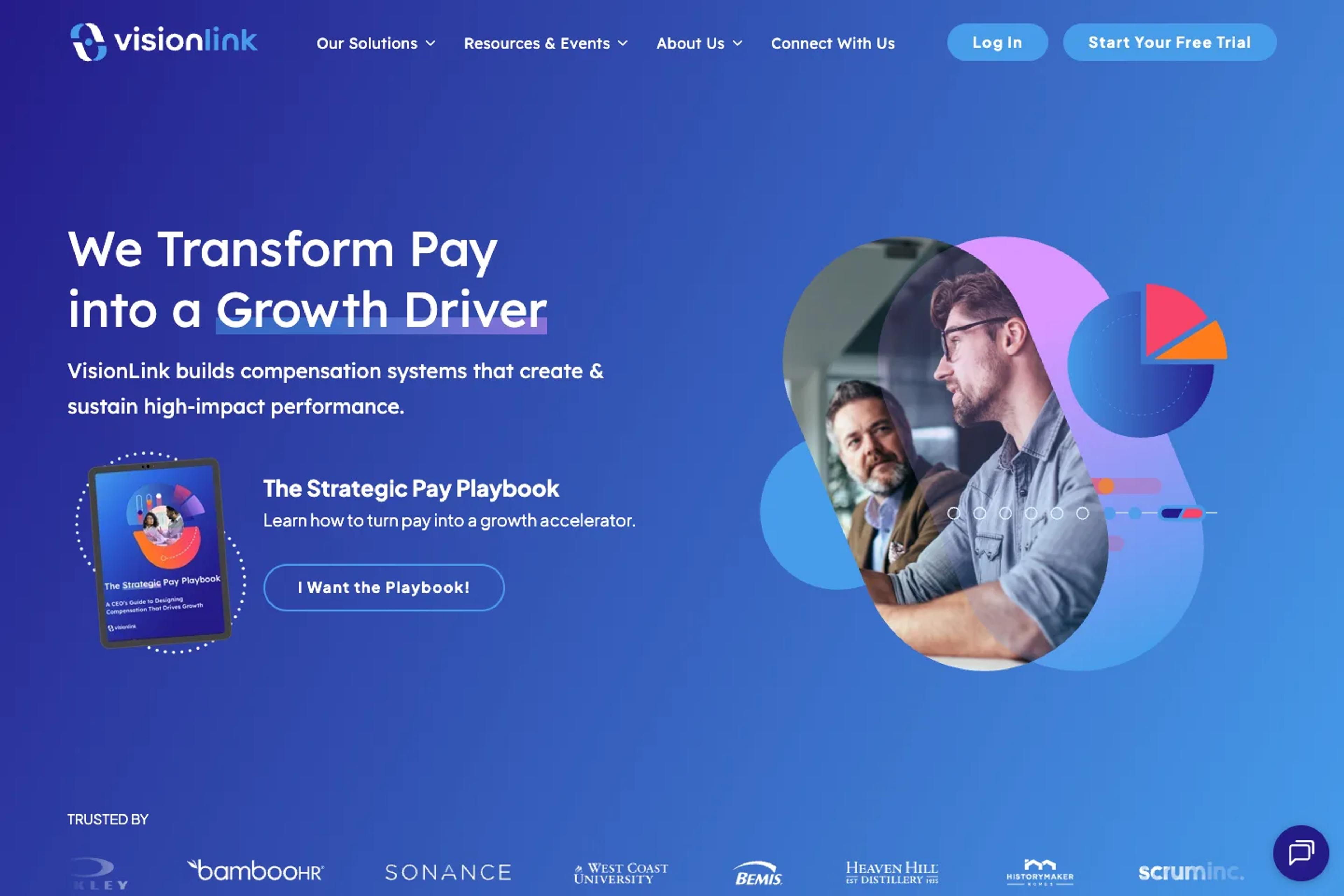 VisionLink website homepage