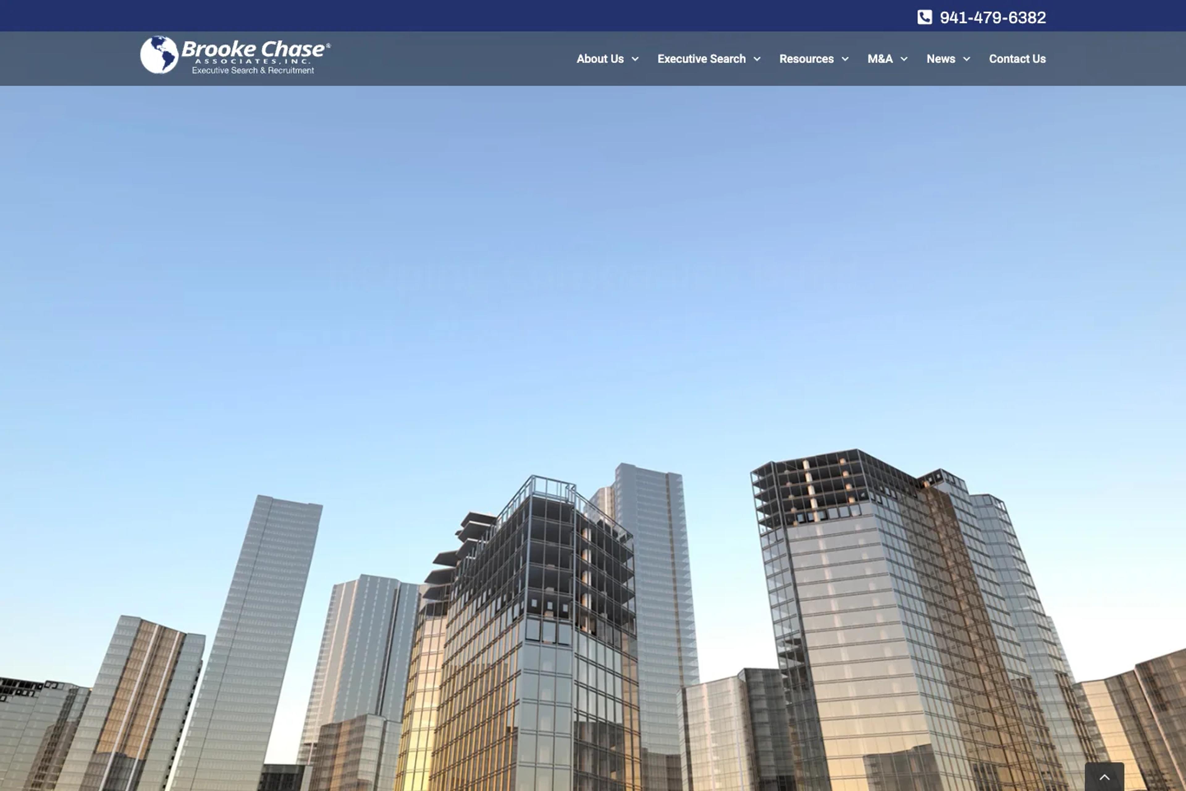 Brooke Chase Associates website homepage
