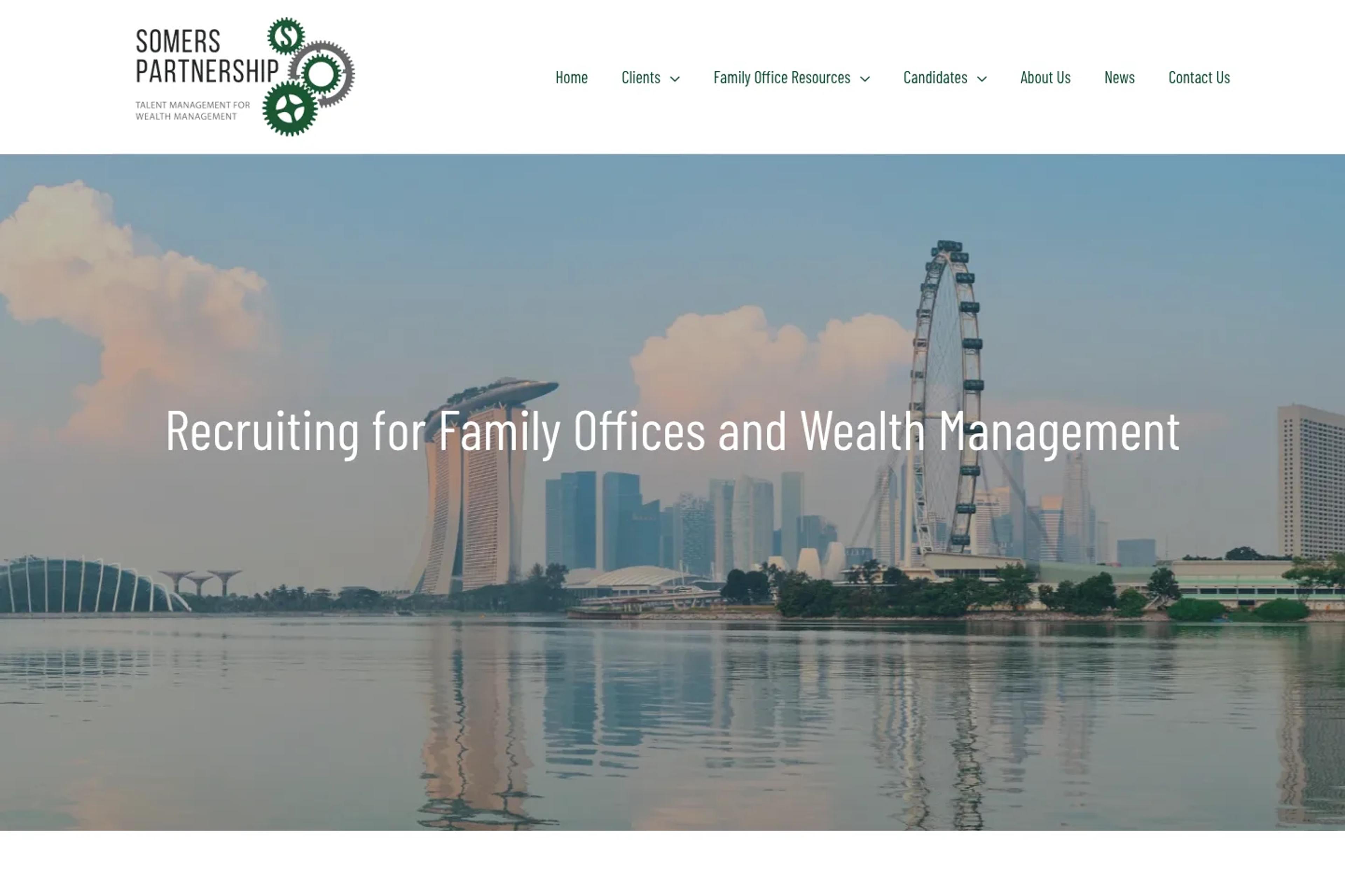 The Somers Partnership website homepage
