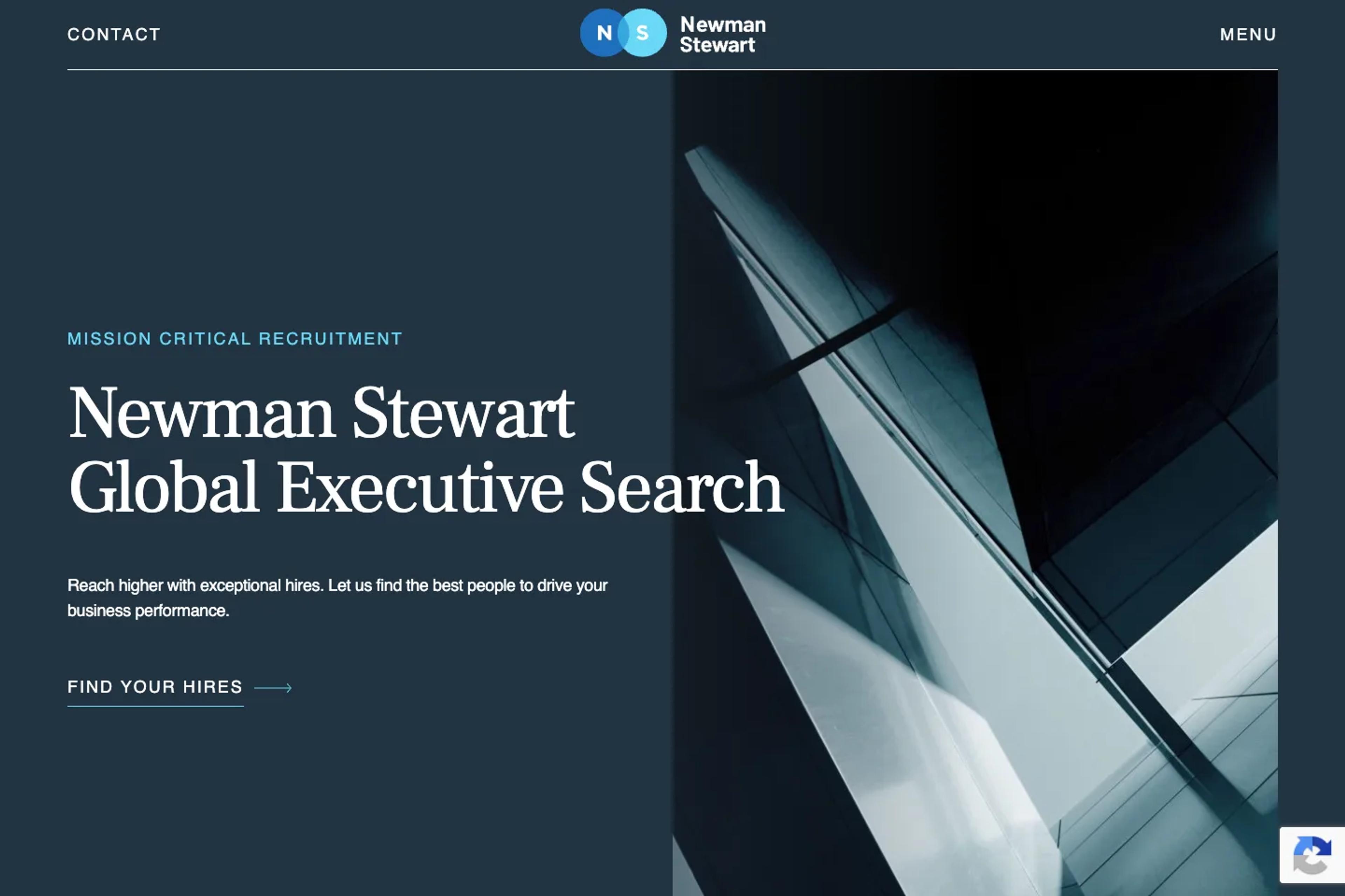 Newman Stewart website homepage