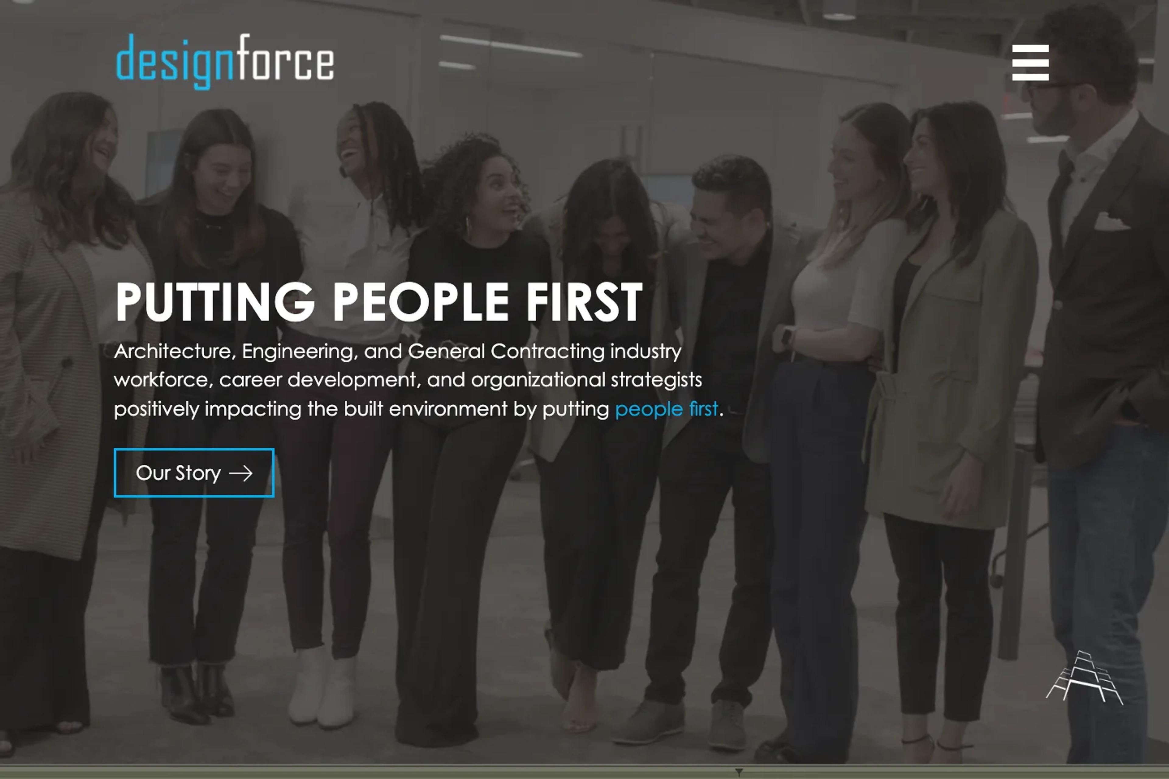 DesignForce website homepage