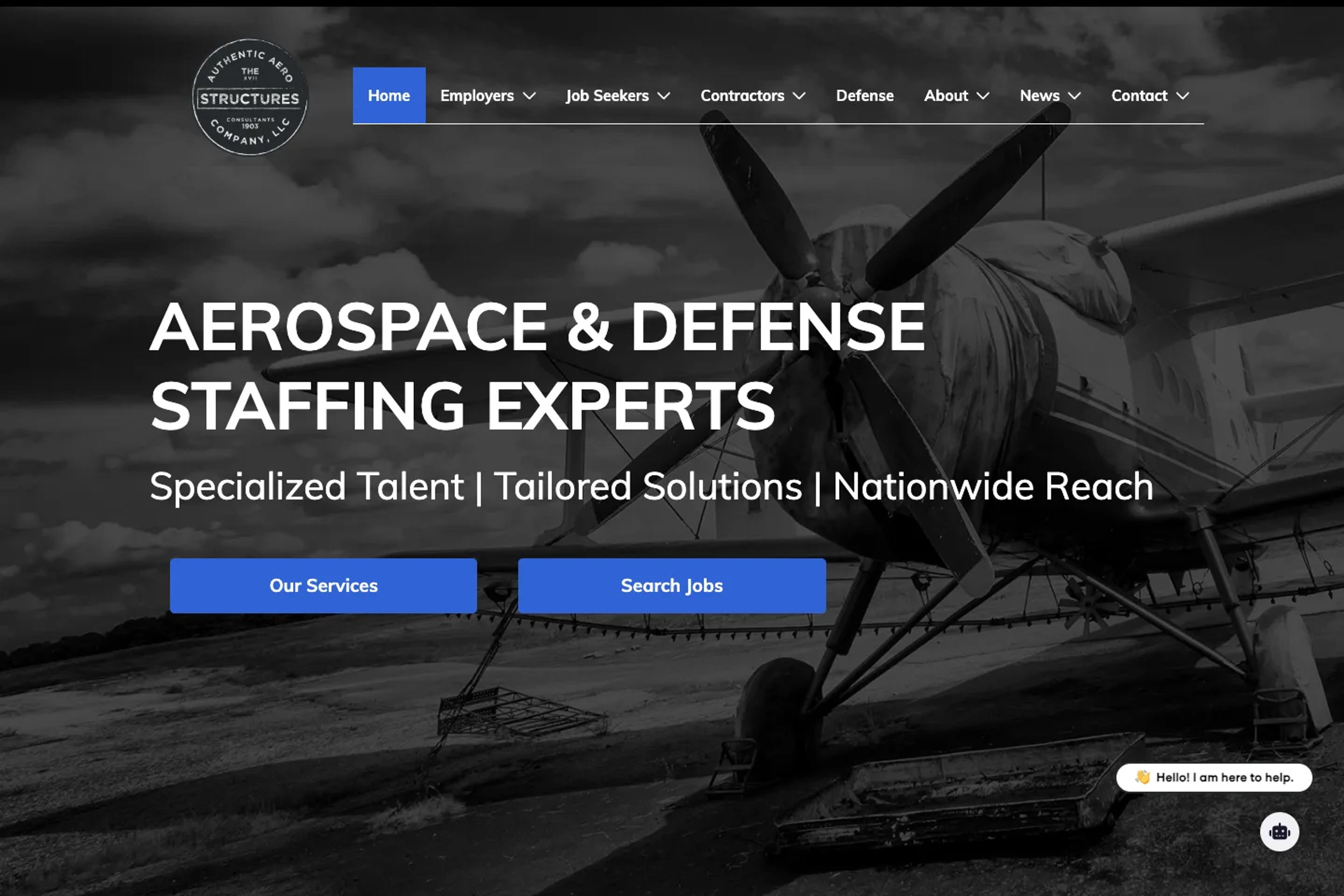 The Structures Company website homepage