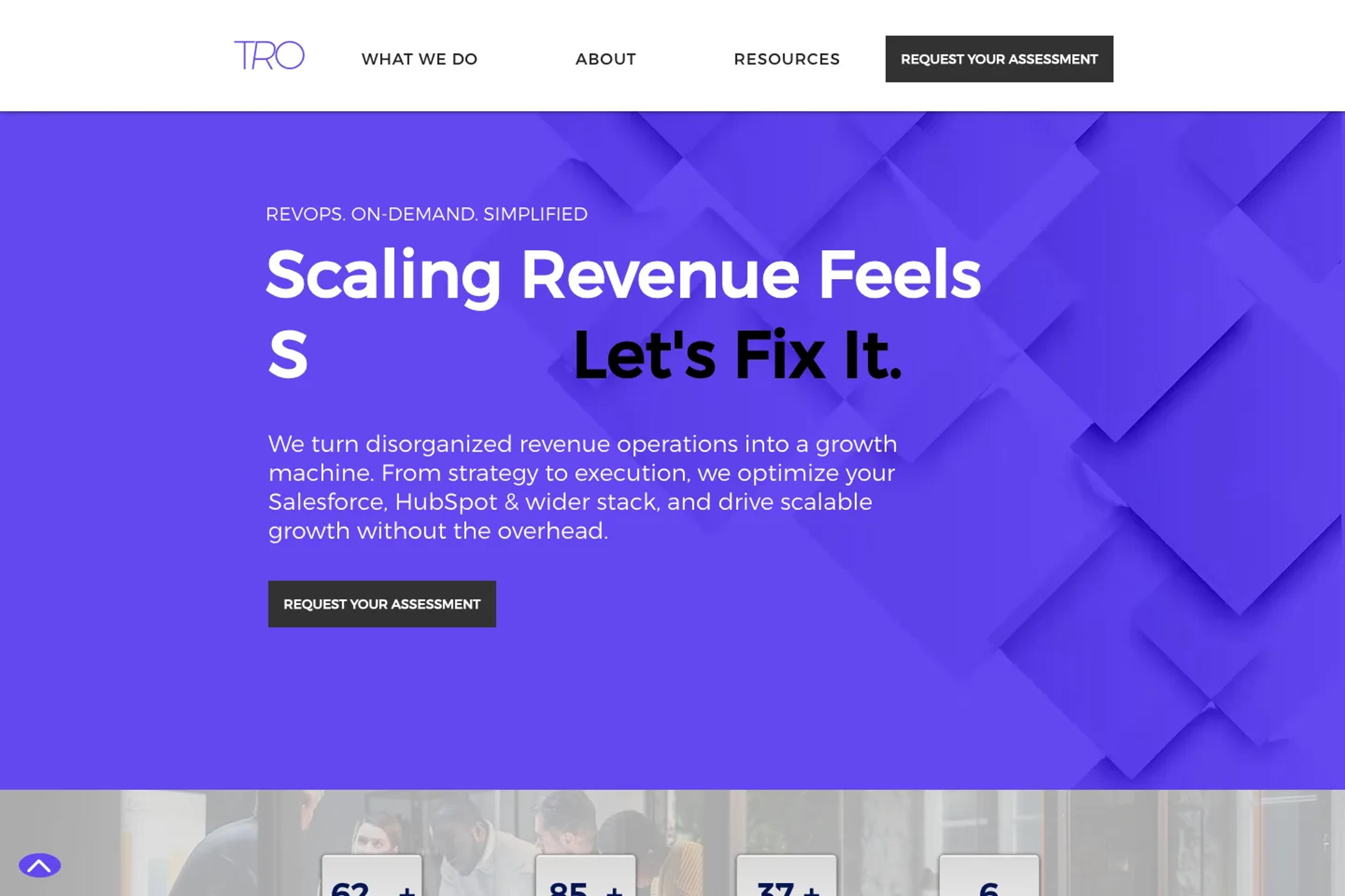 Think RevOps website homepage