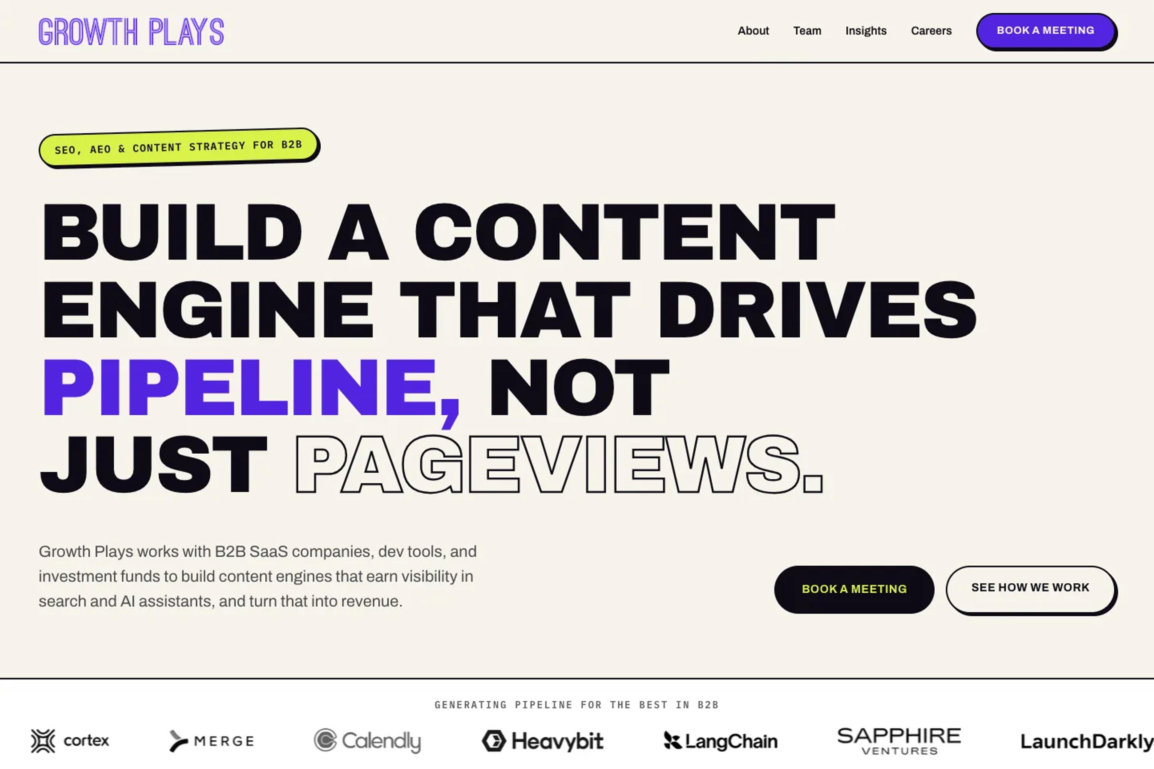 Growth Plays website homepage