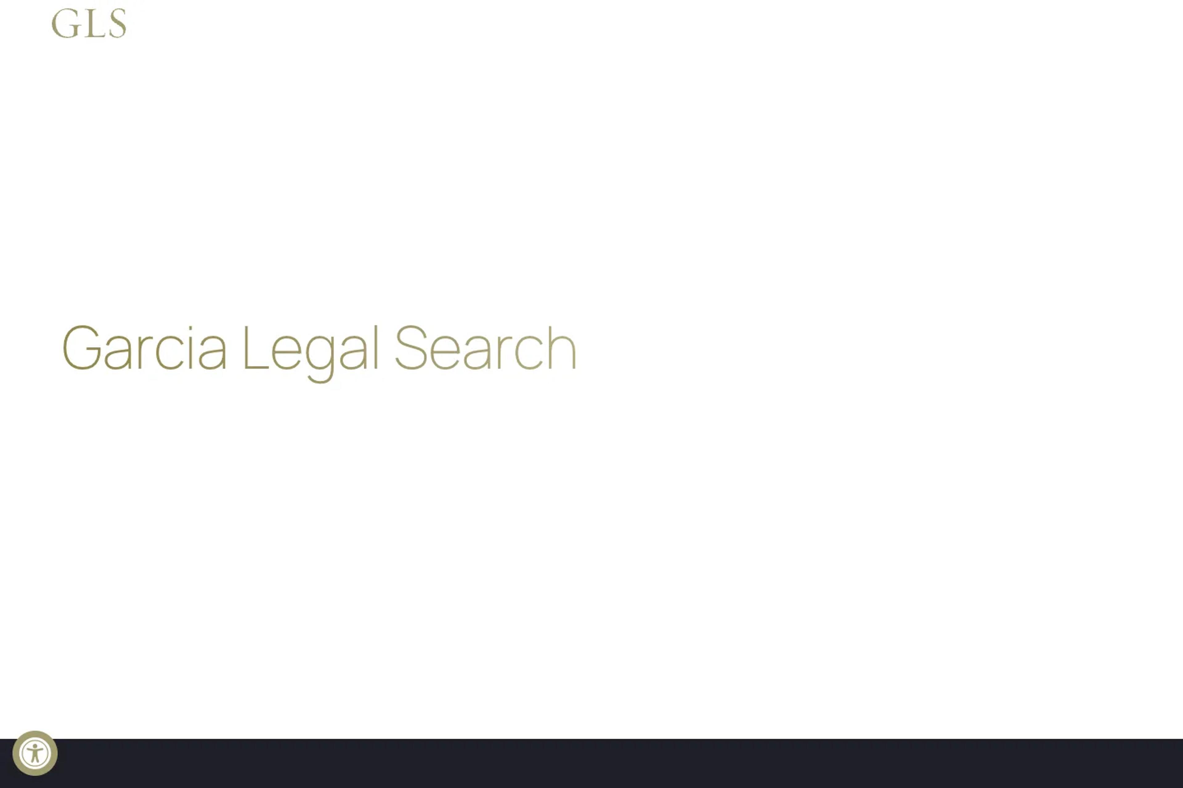 Garcia Legal Search website homepage