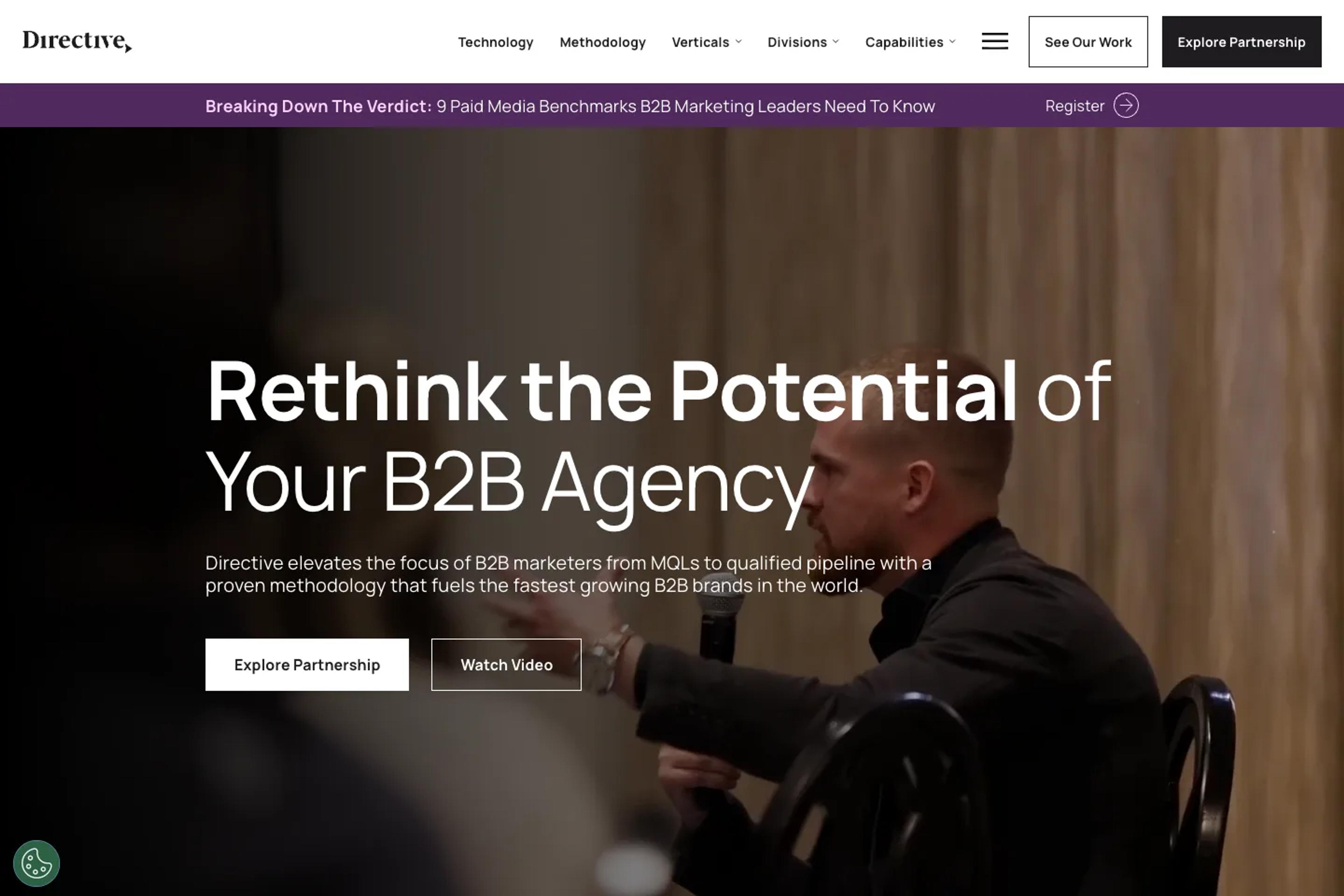 Directive website homepage