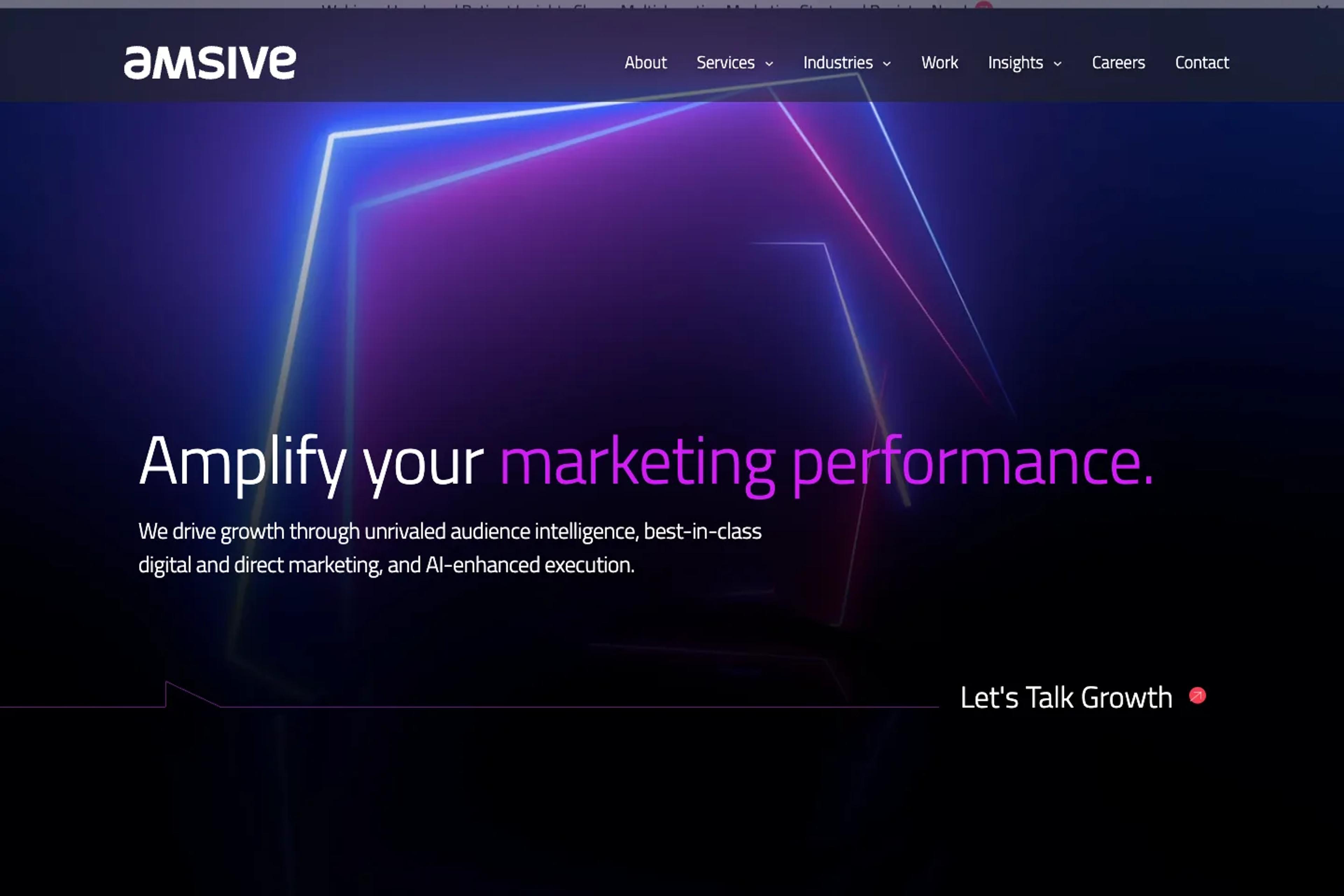 Amsive website homepage