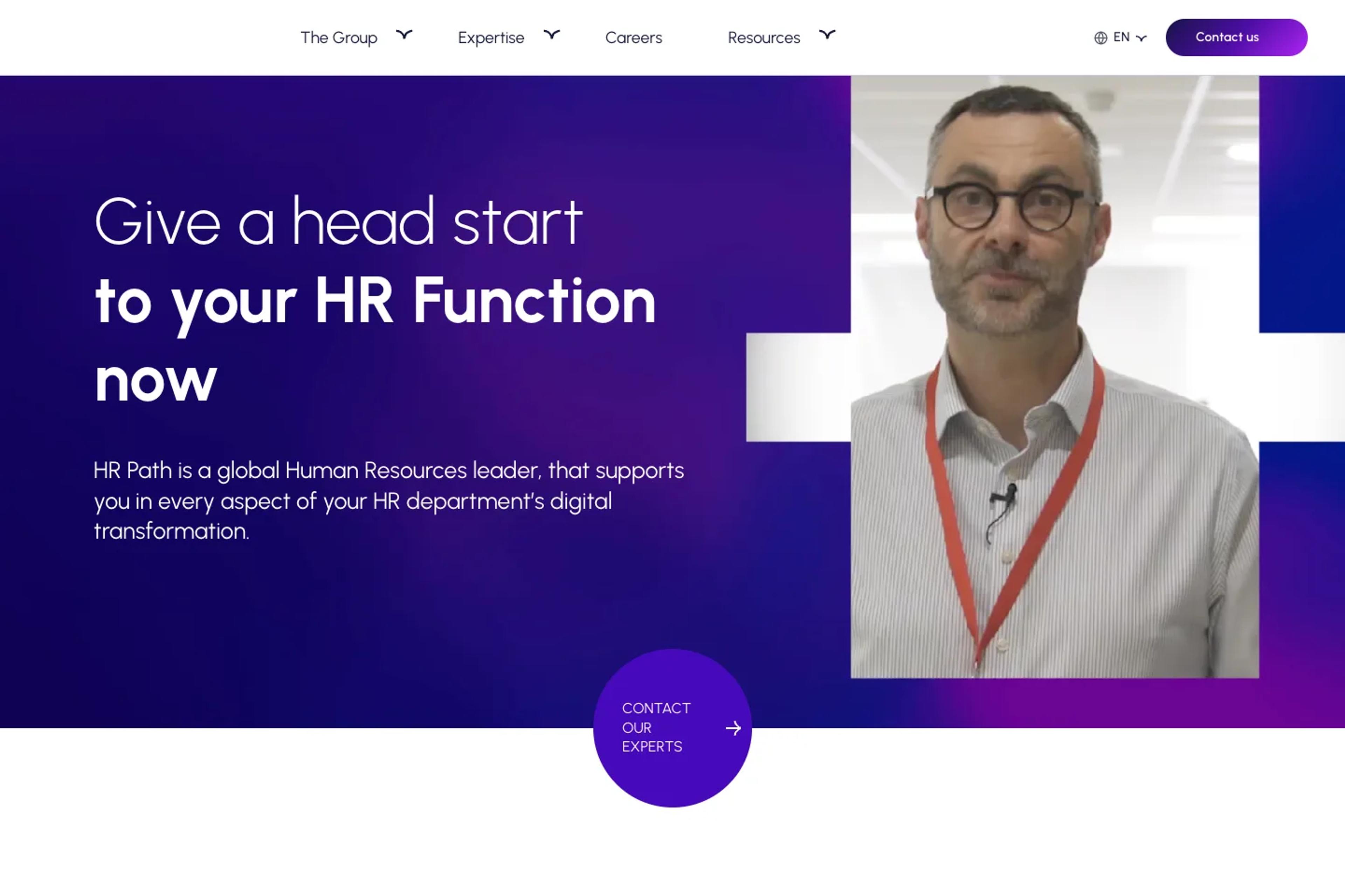 HR Path website homepage