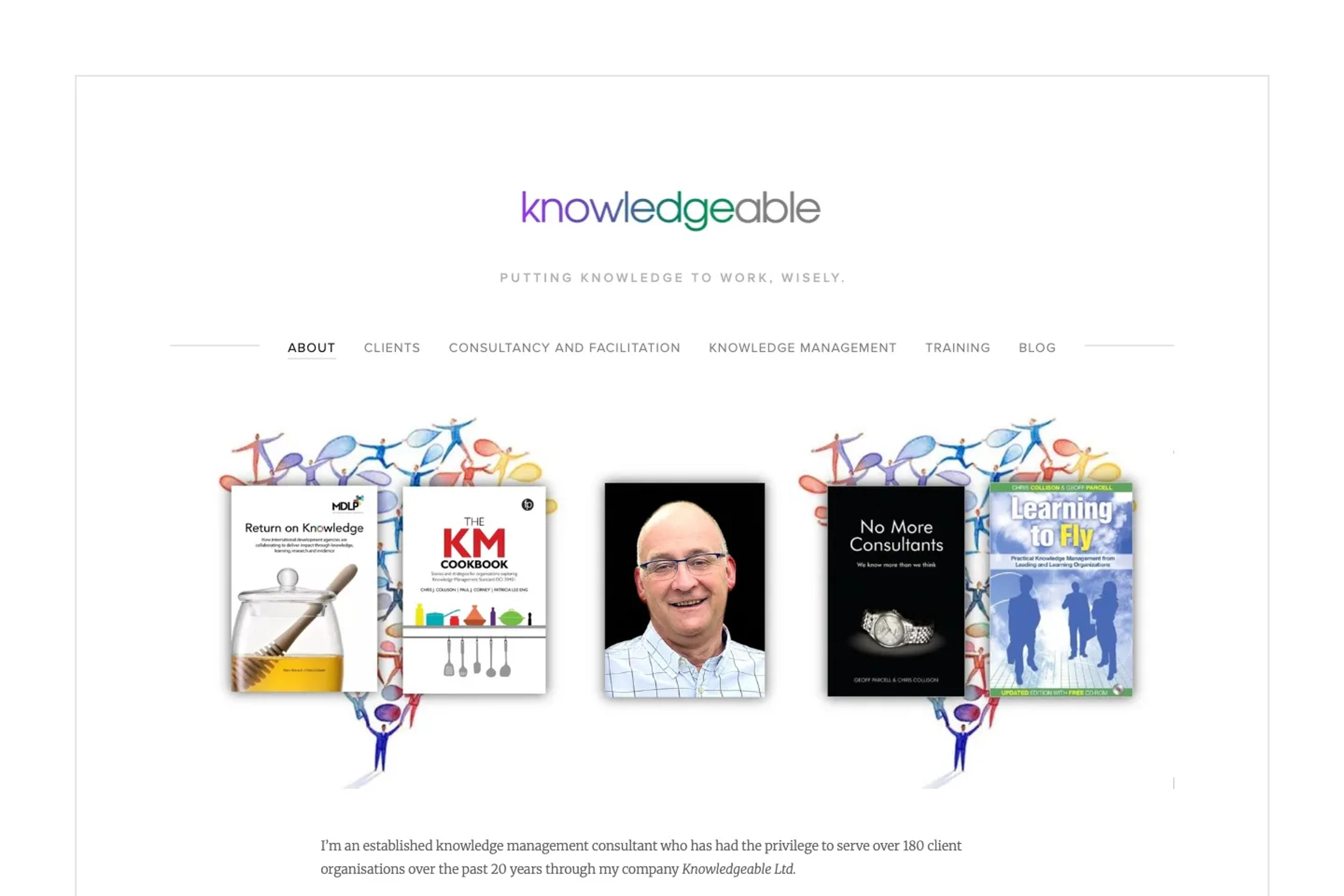 Knowledgeable Ltd website homepage