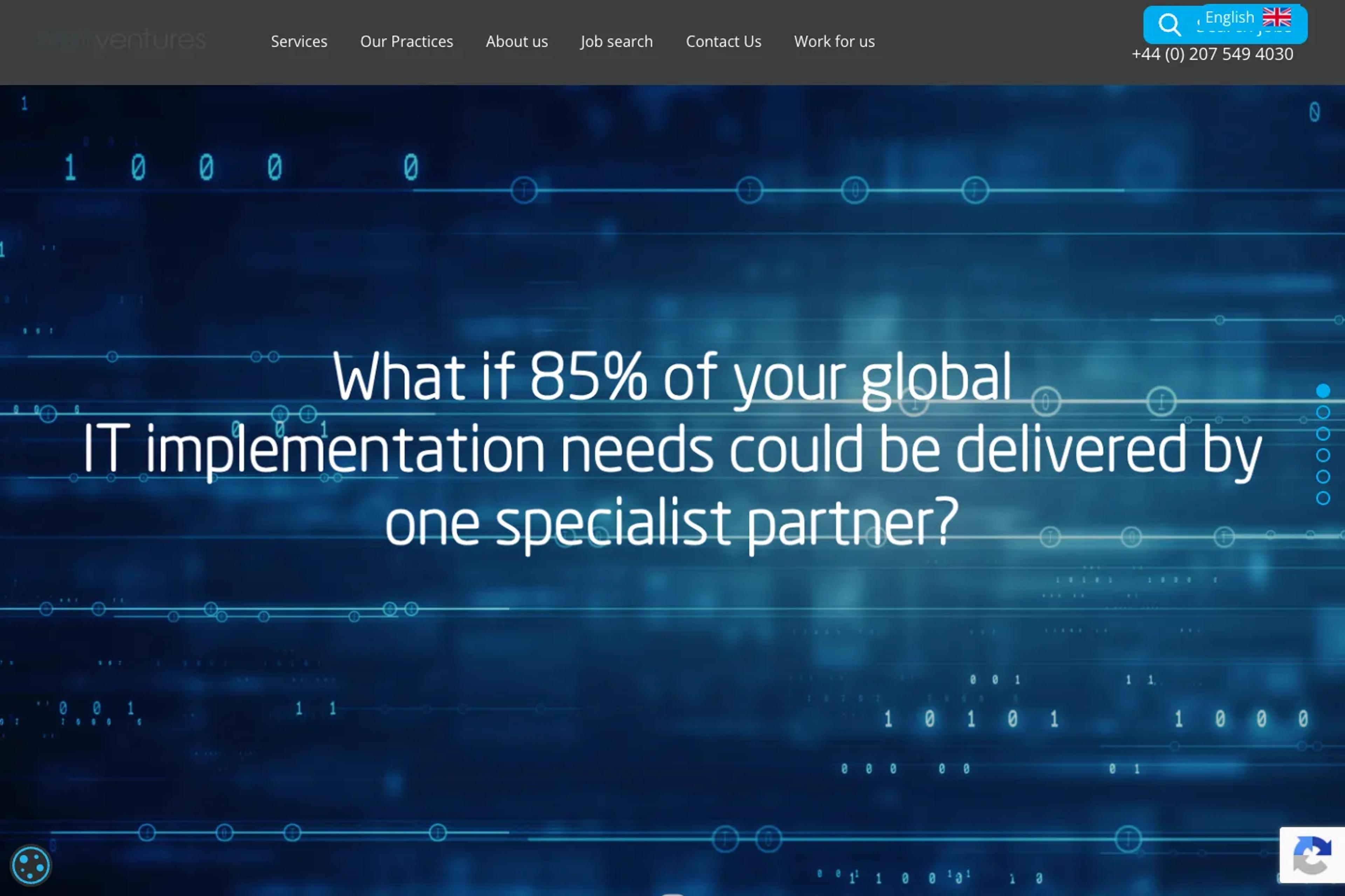 Next Ventures website homepage