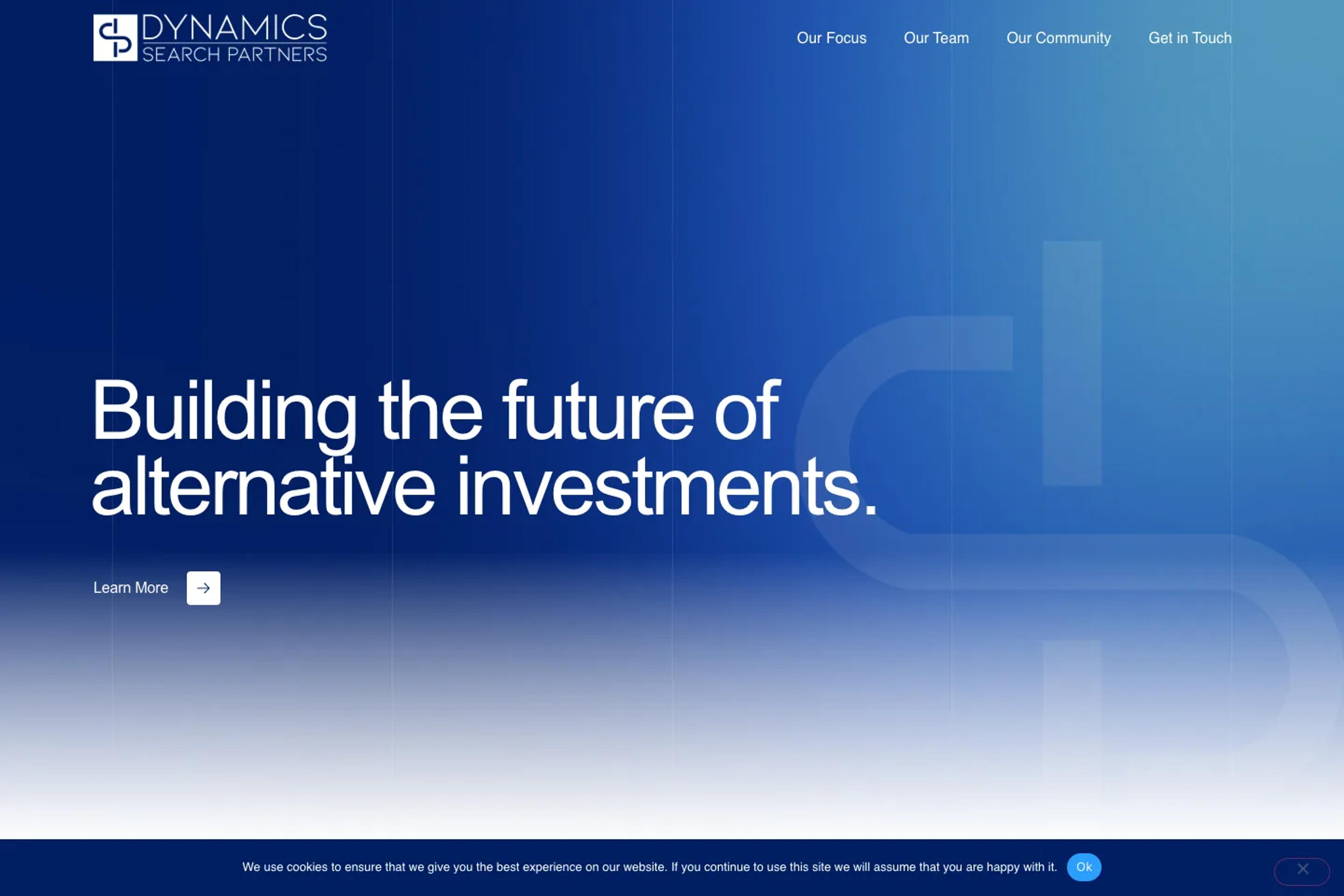 Dynamics Search Partners website homepage