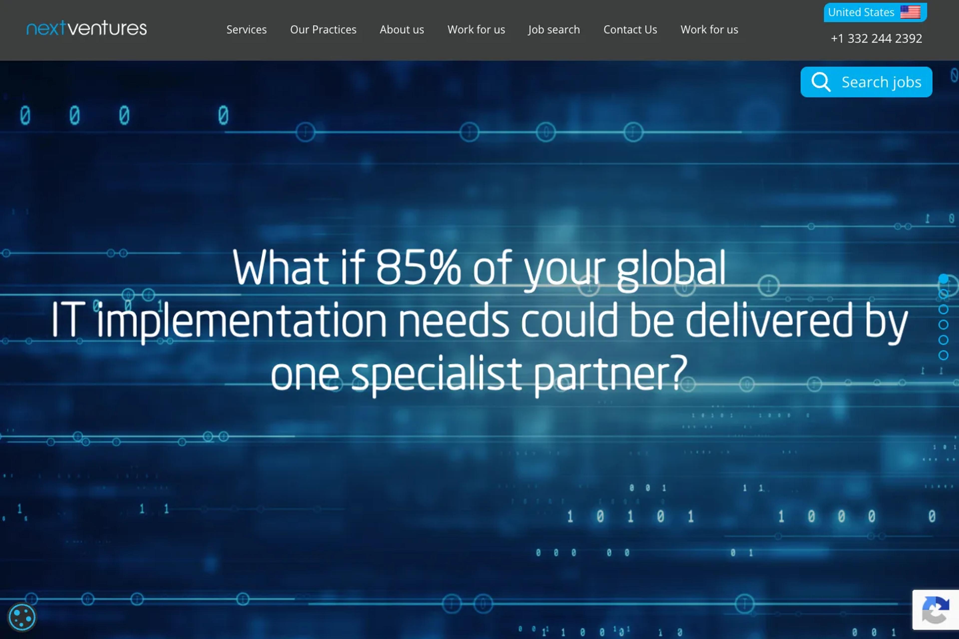 Next Ventures website homepage