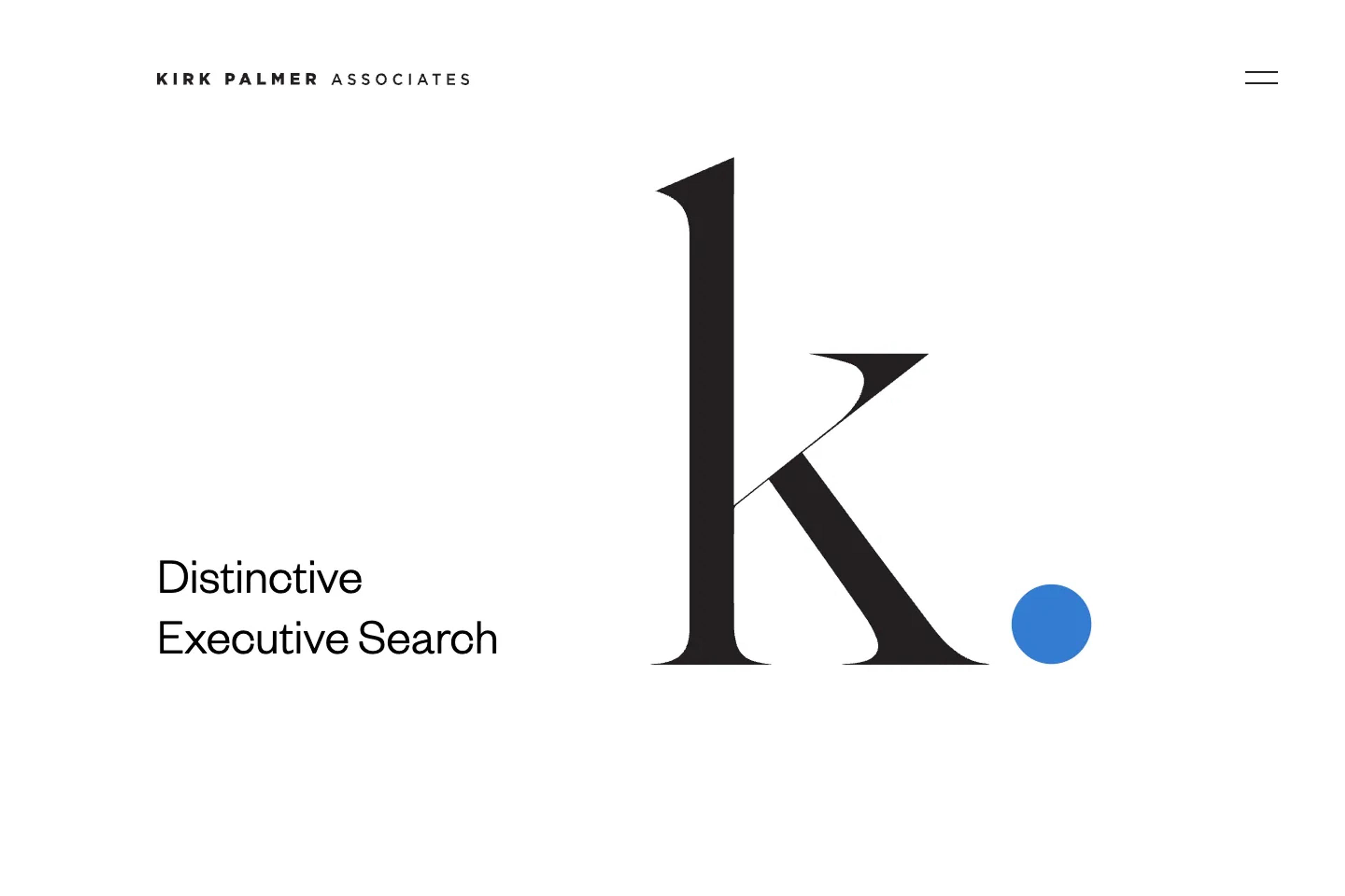 Kirk Palmer Associates website homepage