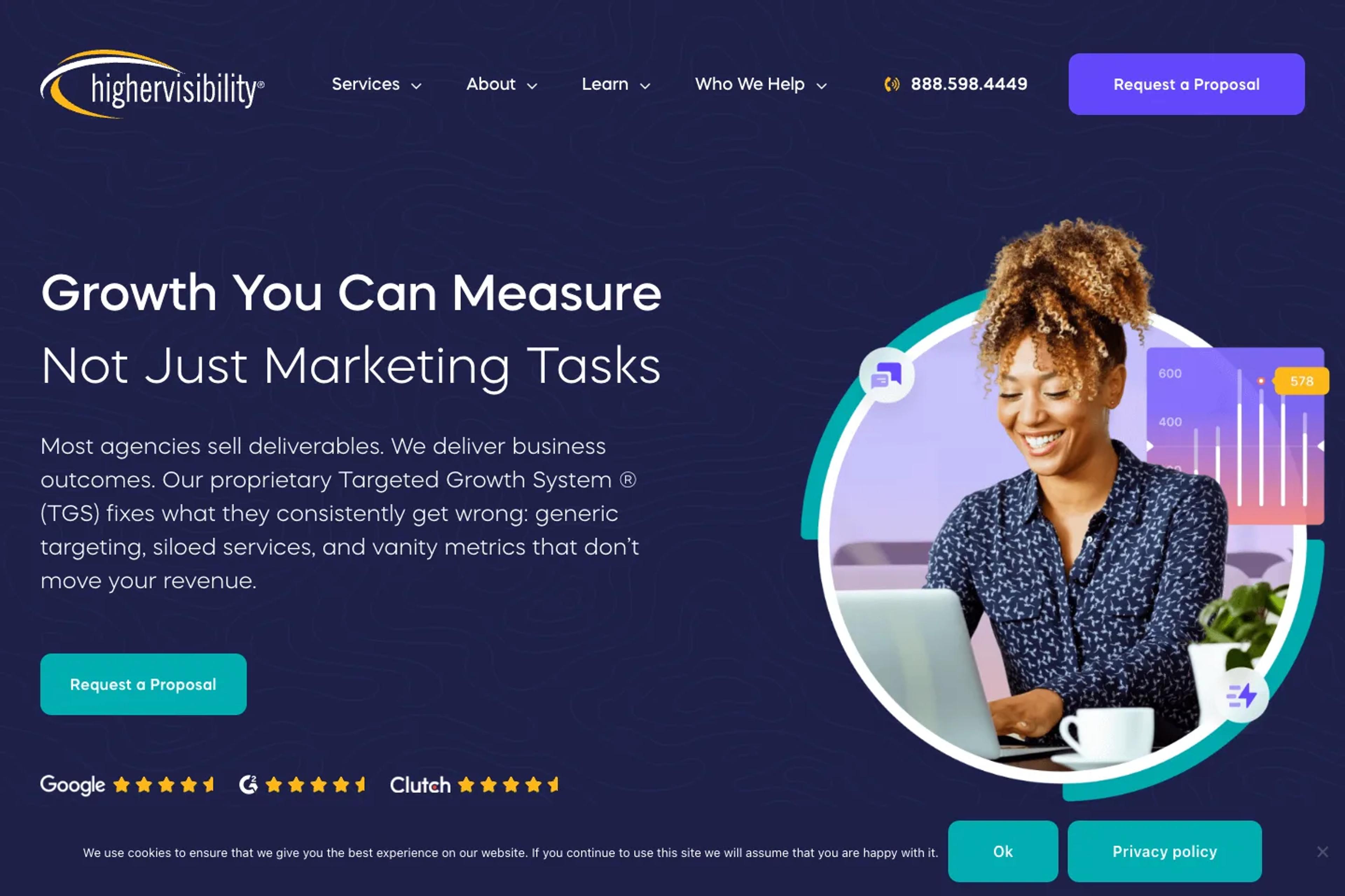 HigherVisibility website homepage