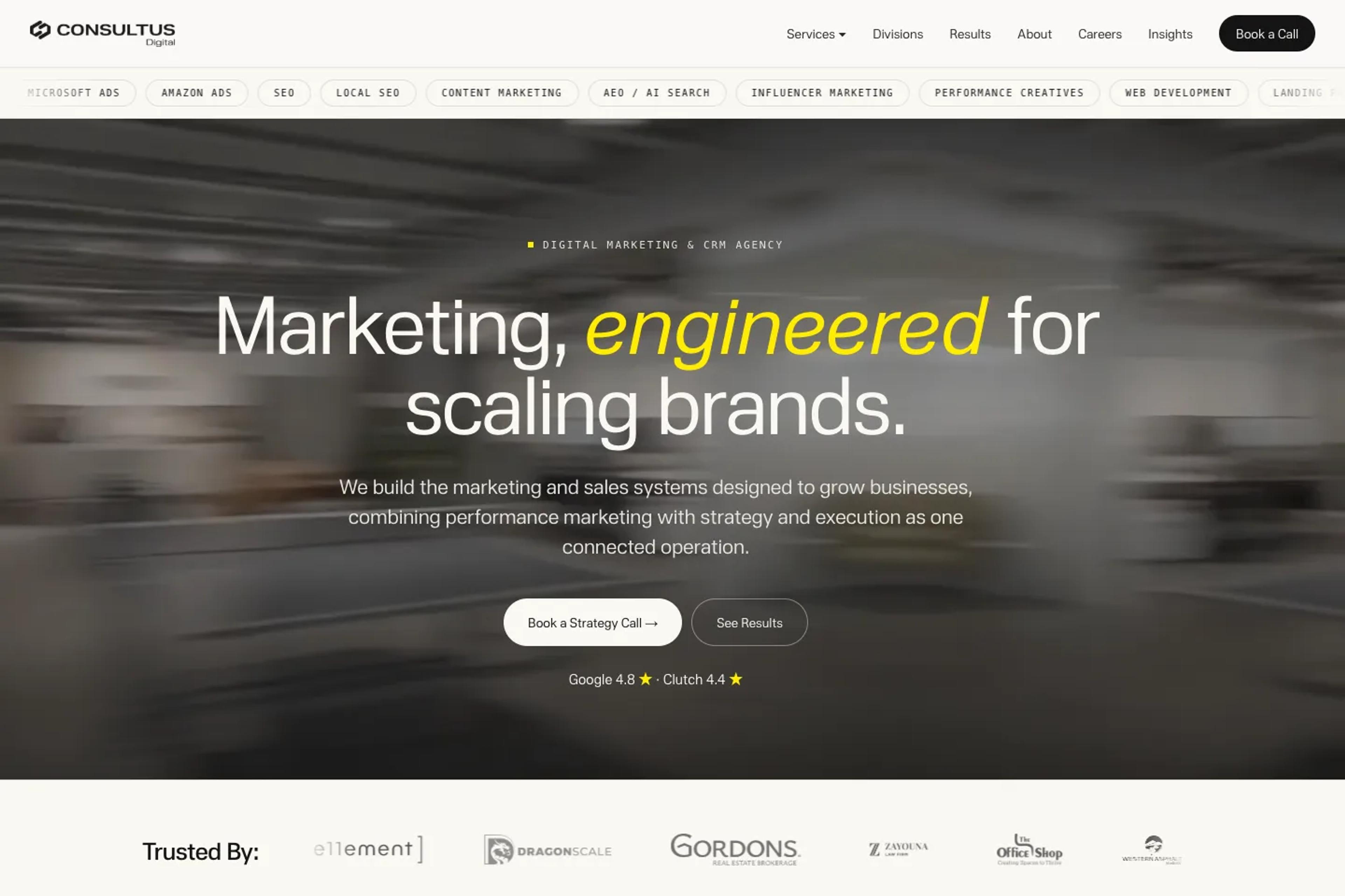 Consultus Digital website homepage