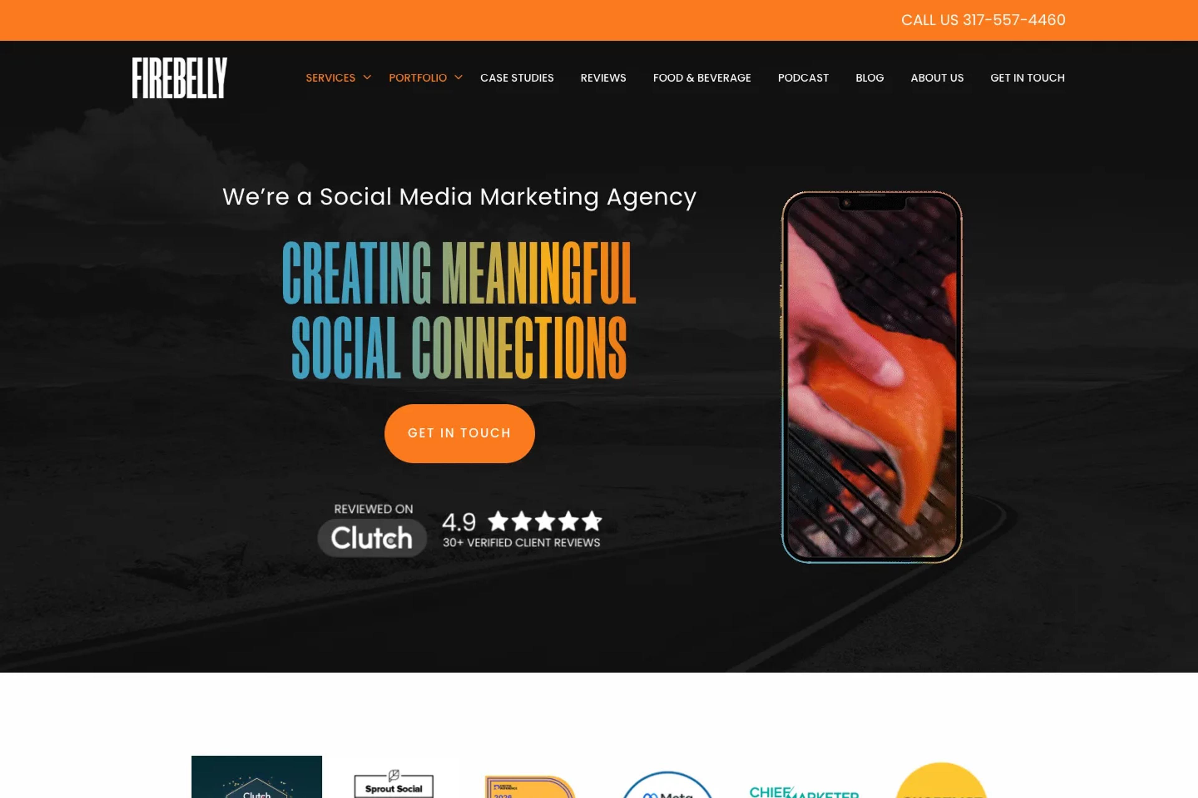 Firebelly Marketing website homepage