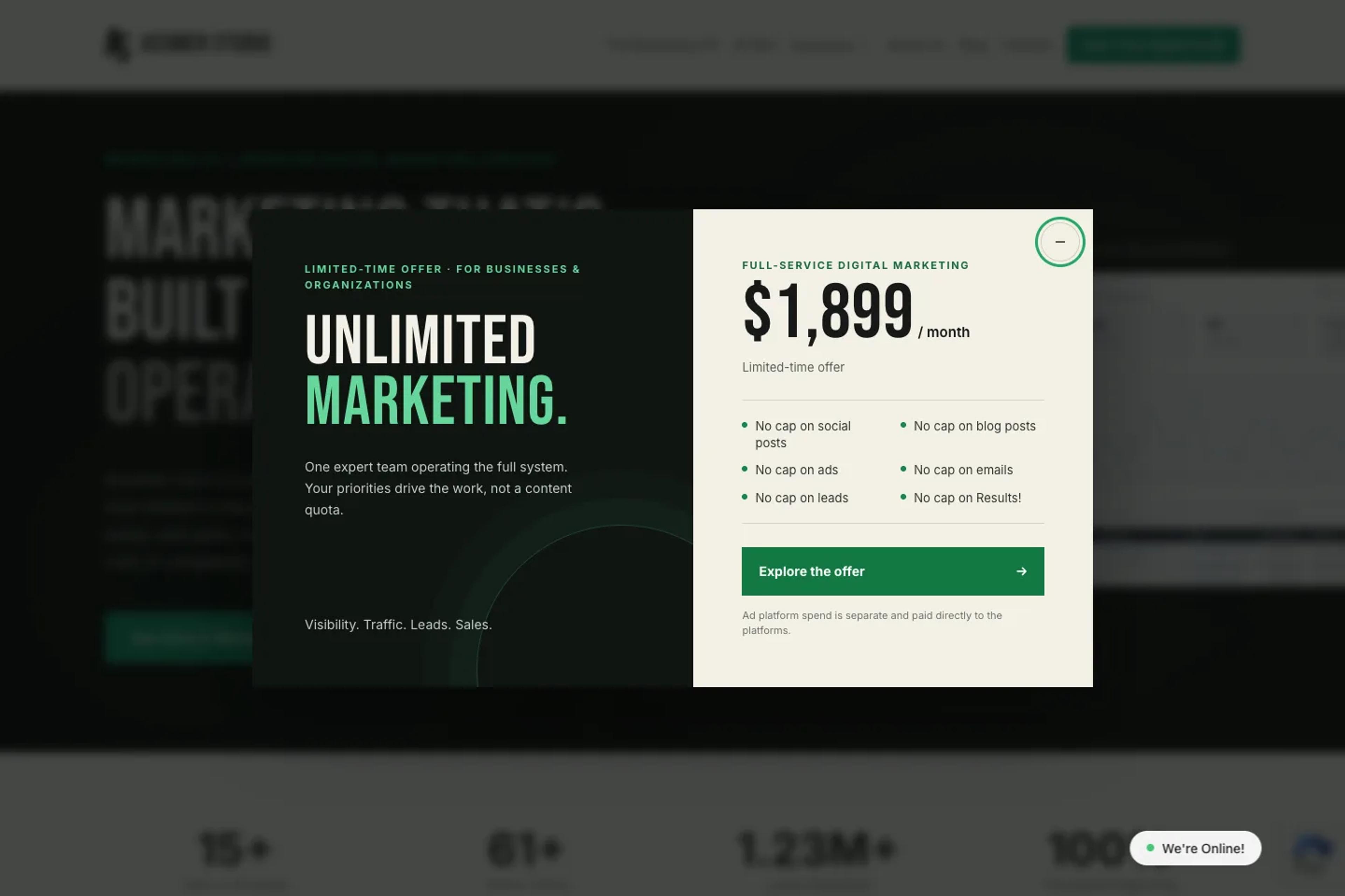 Acumen Studio website homepage