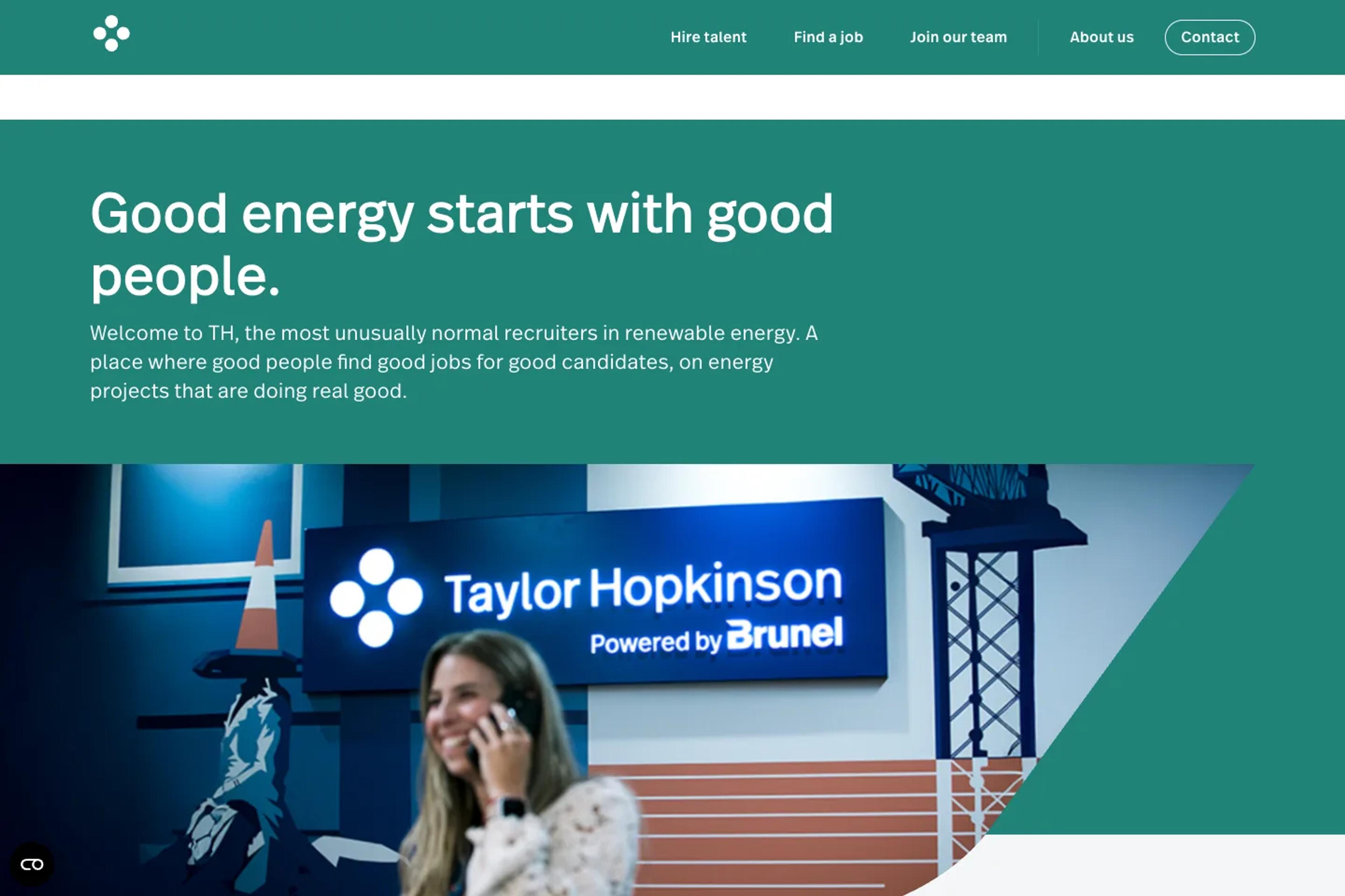 Taylor Hopkinson website homepage