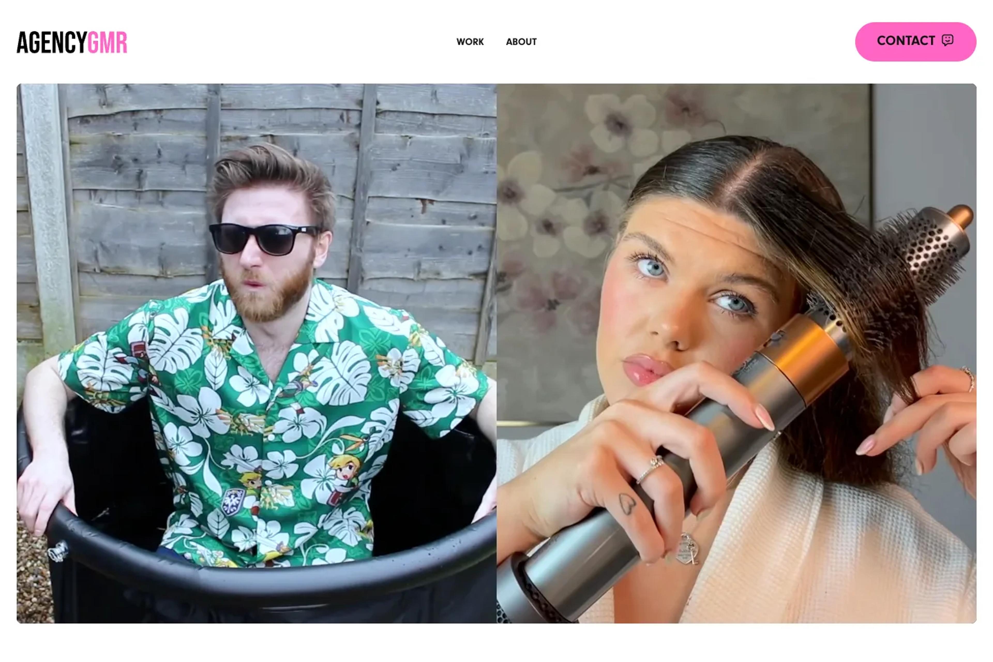 AgencyGMR website homepage