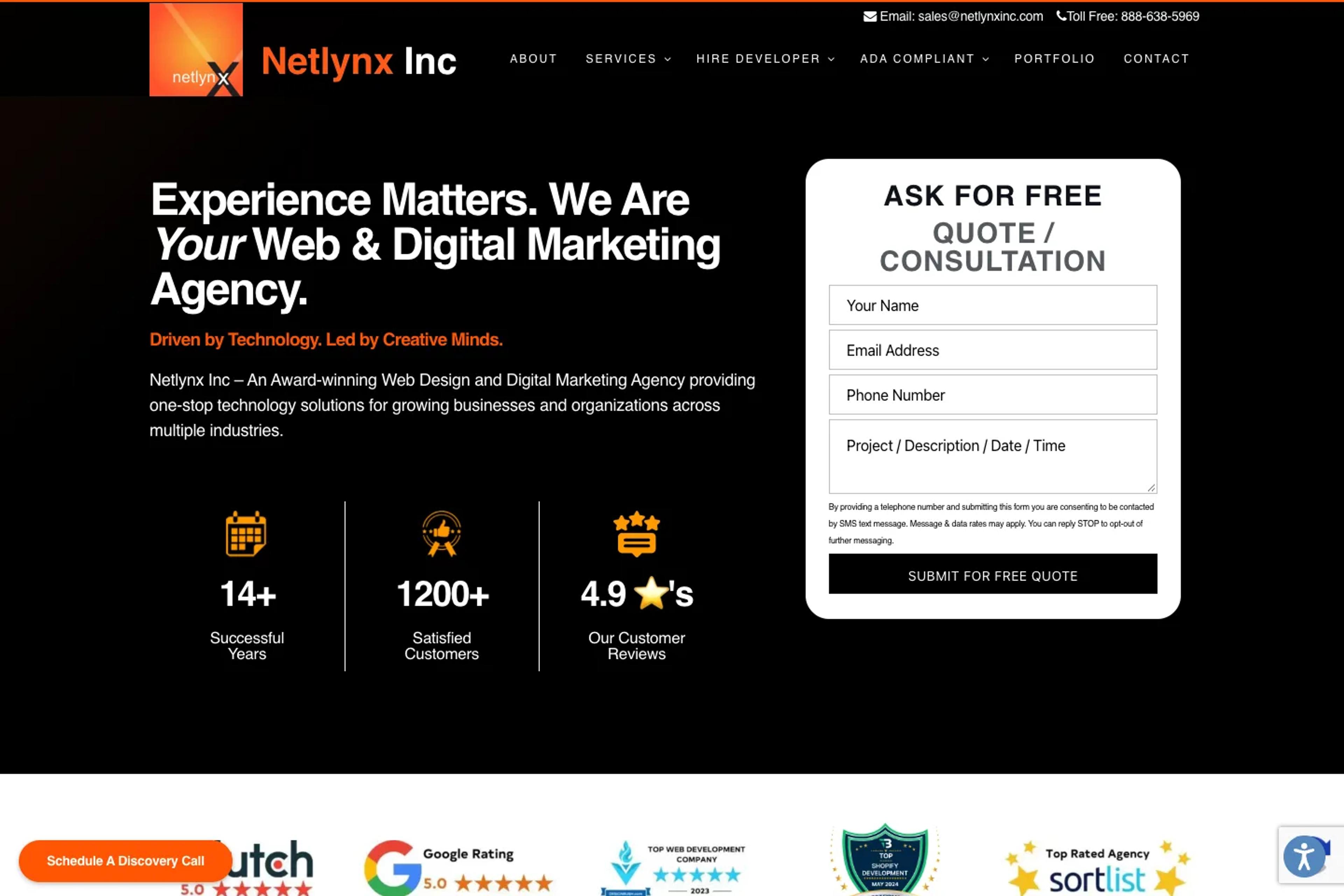 Netlynx Inc website homepage