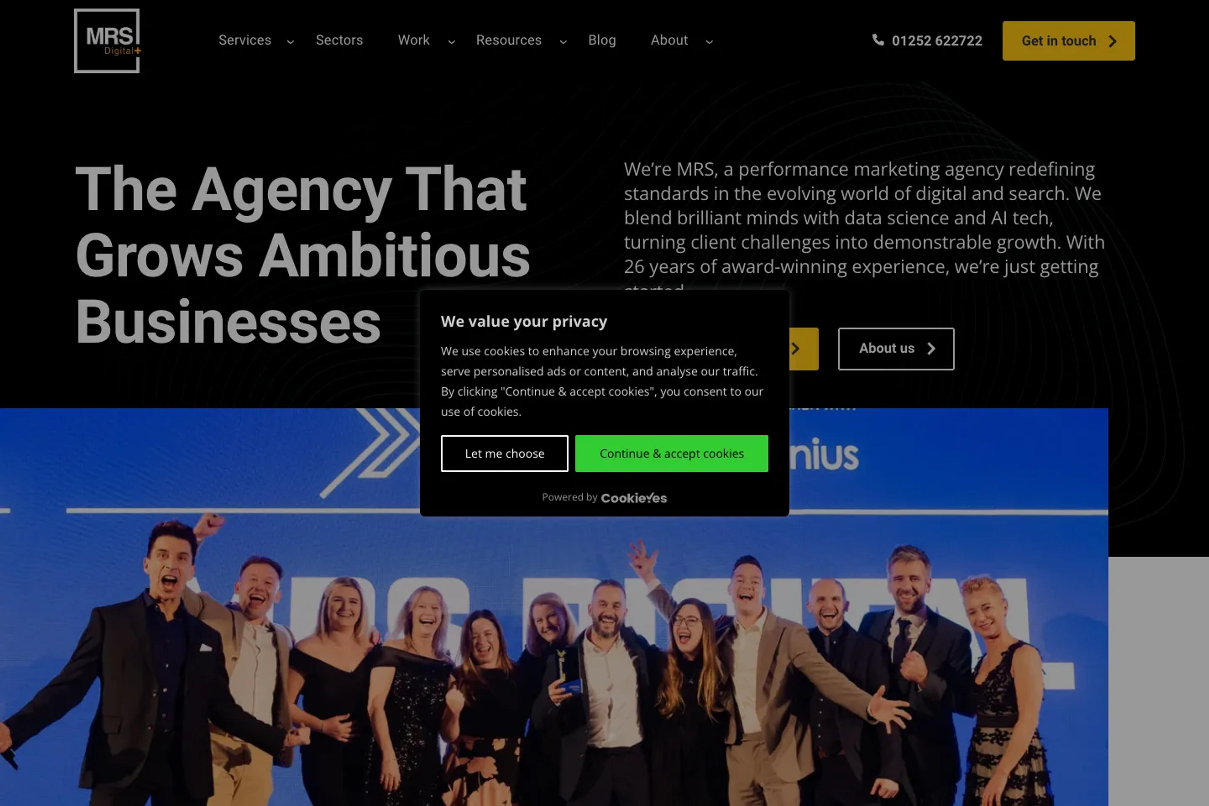 MRS Digital website homepage