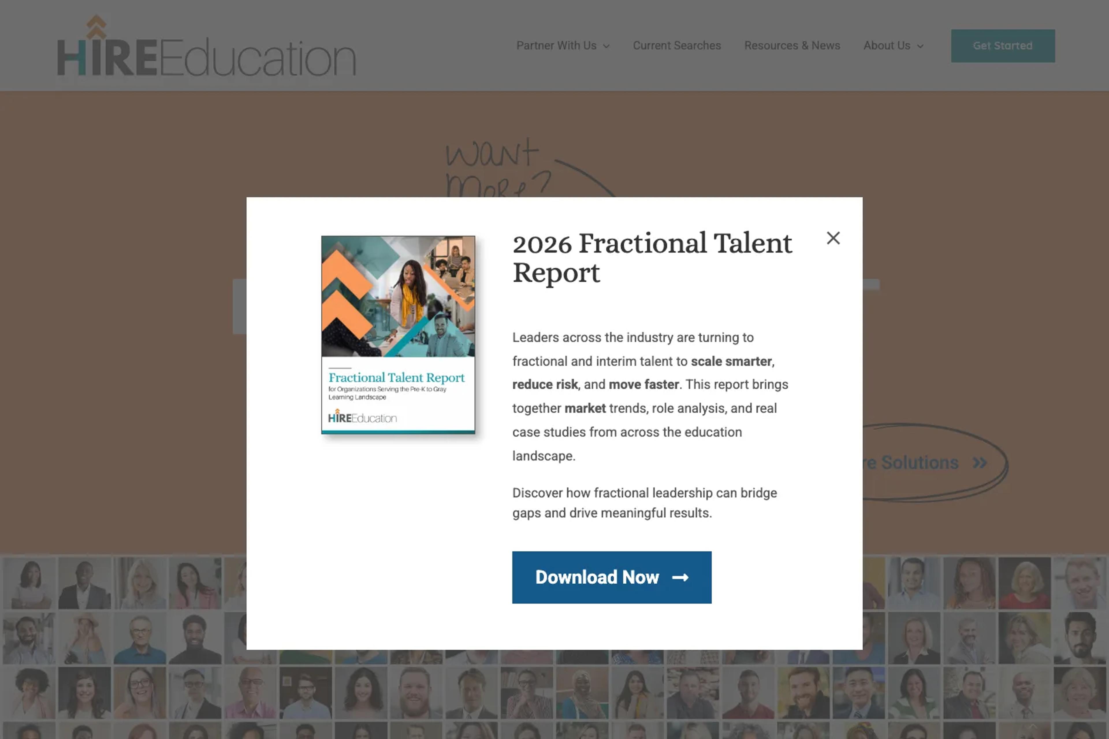 HireEducation website homepage