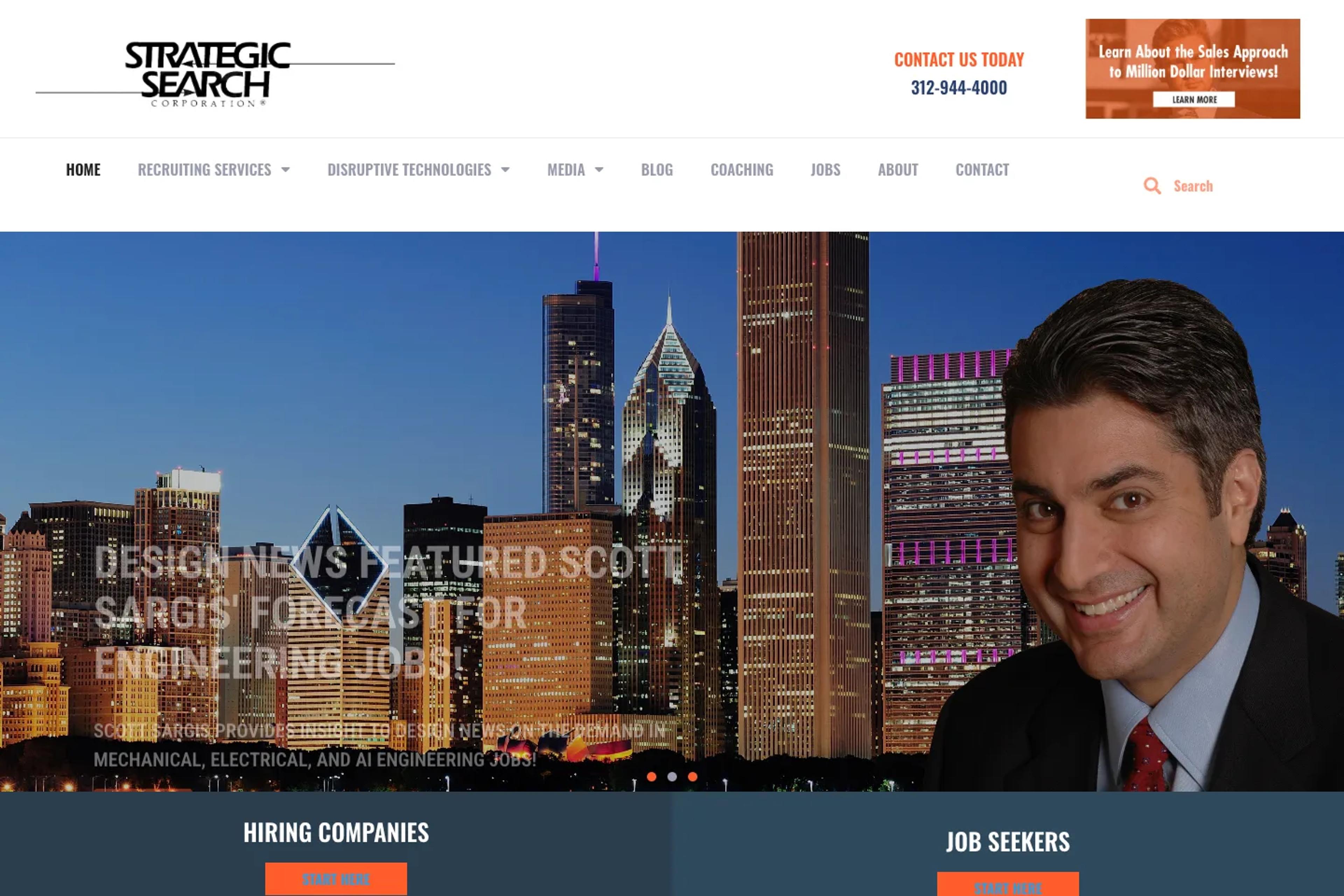 Strategic Search Corporation website homepage
