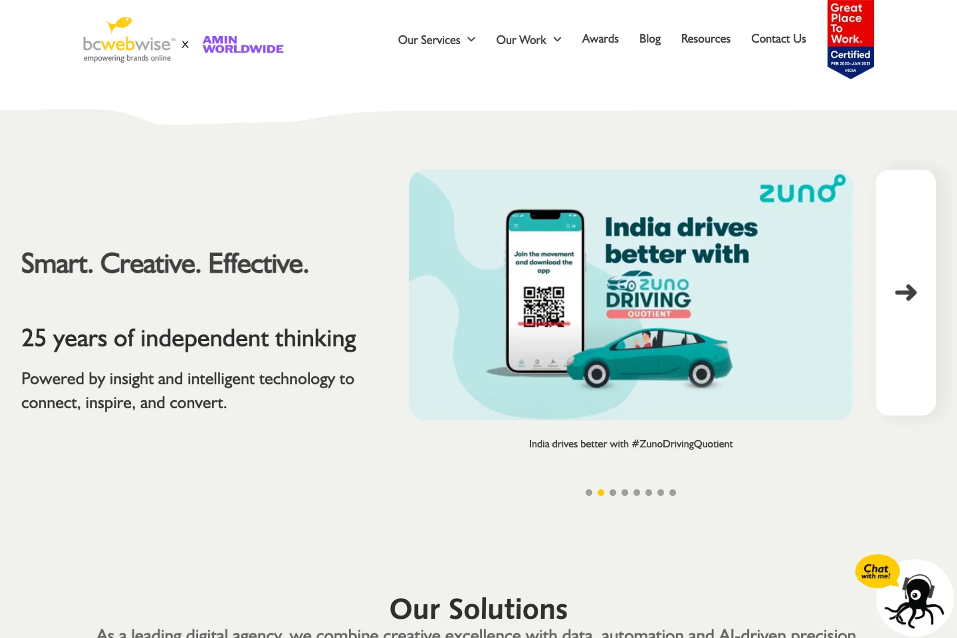 BC Web Wise website homepage