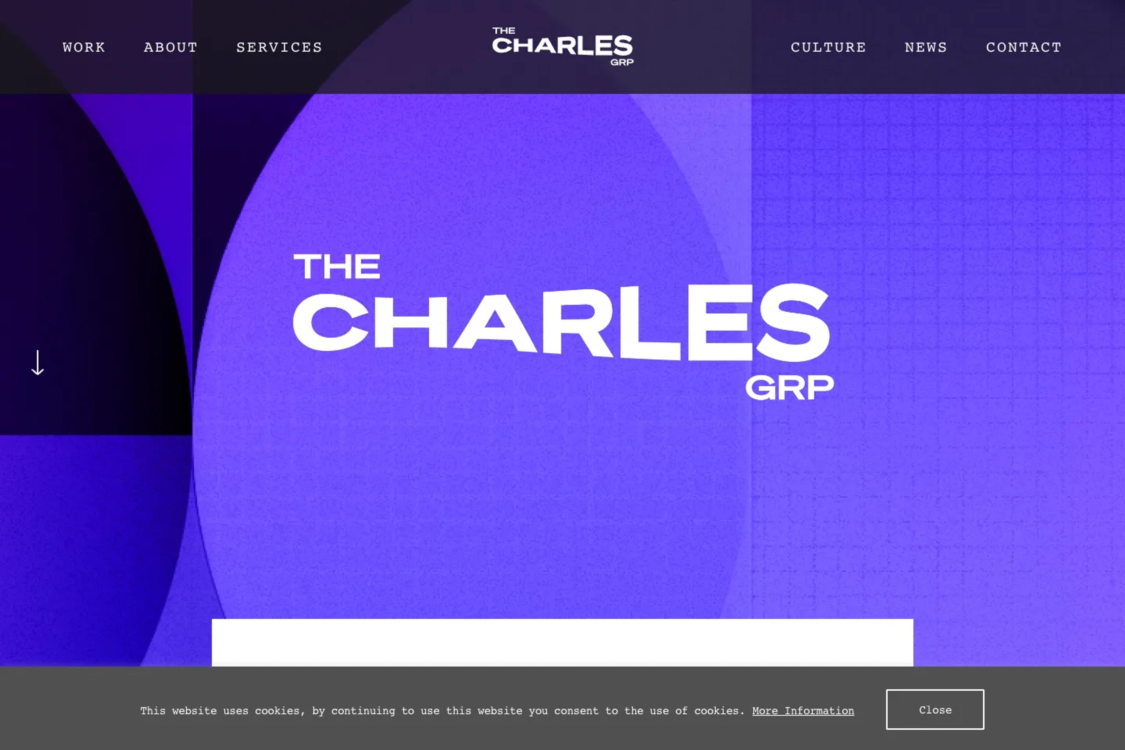 The Charles Group website homepage