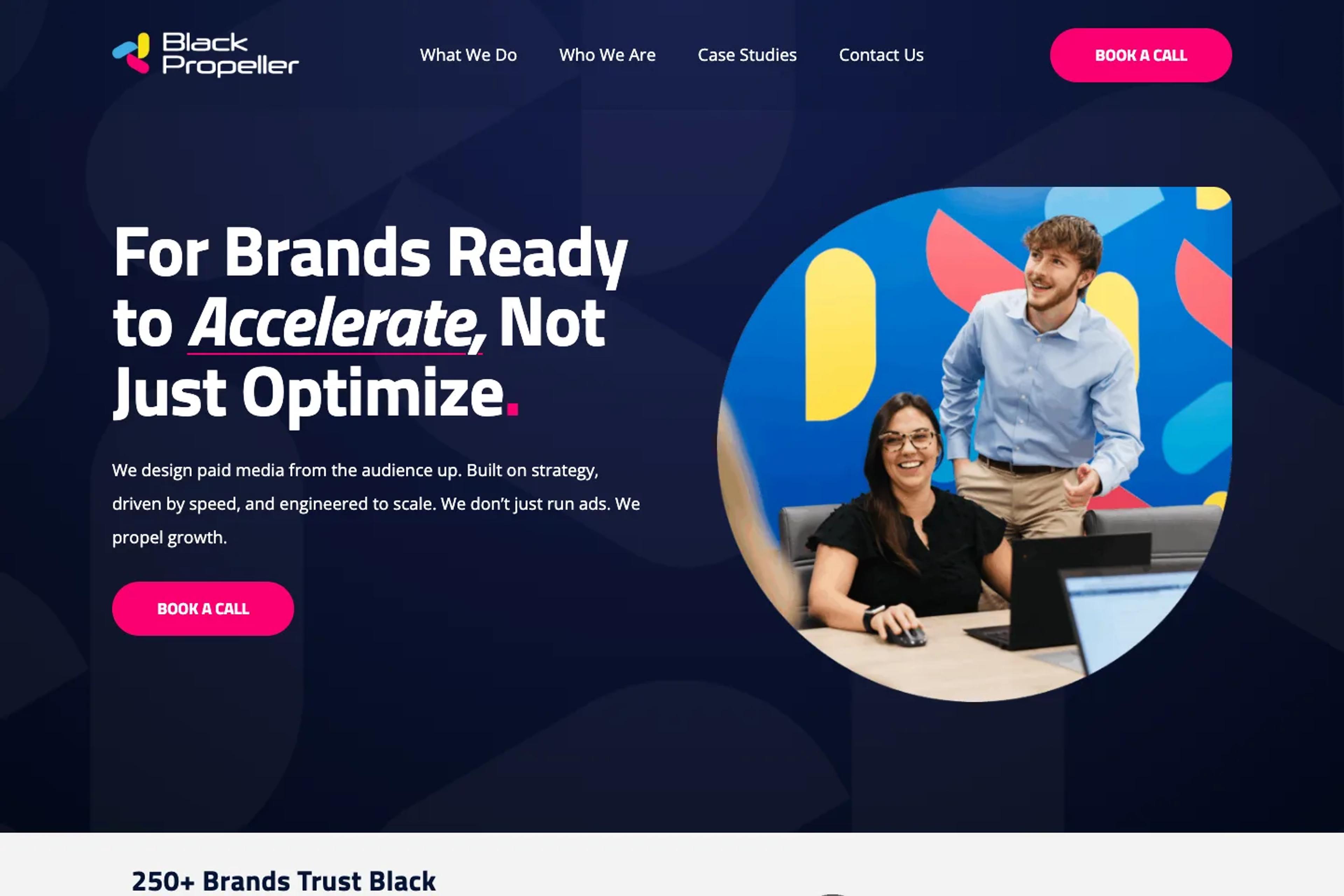 Black Propeller website homepage