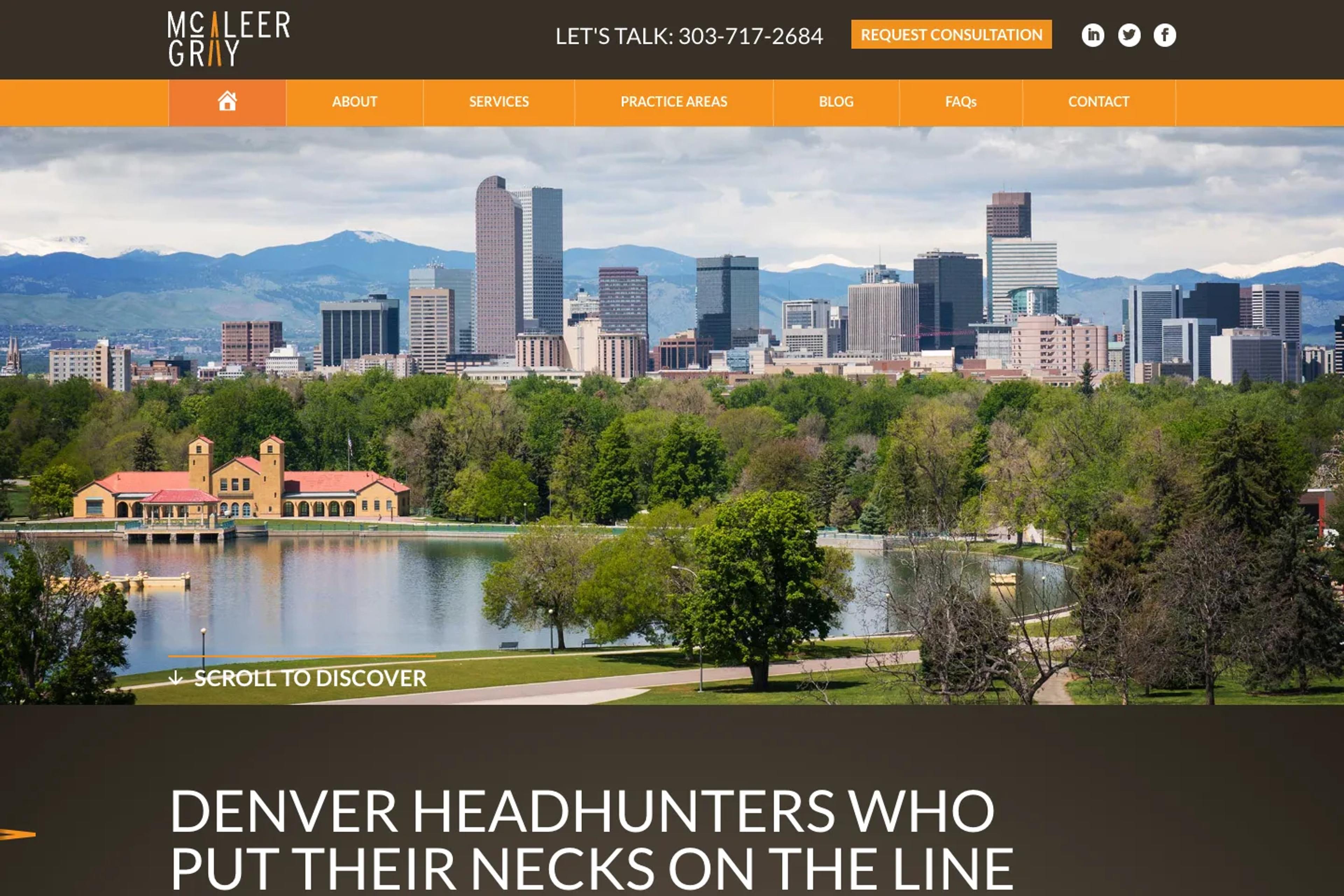 McAleer Gray website homepage