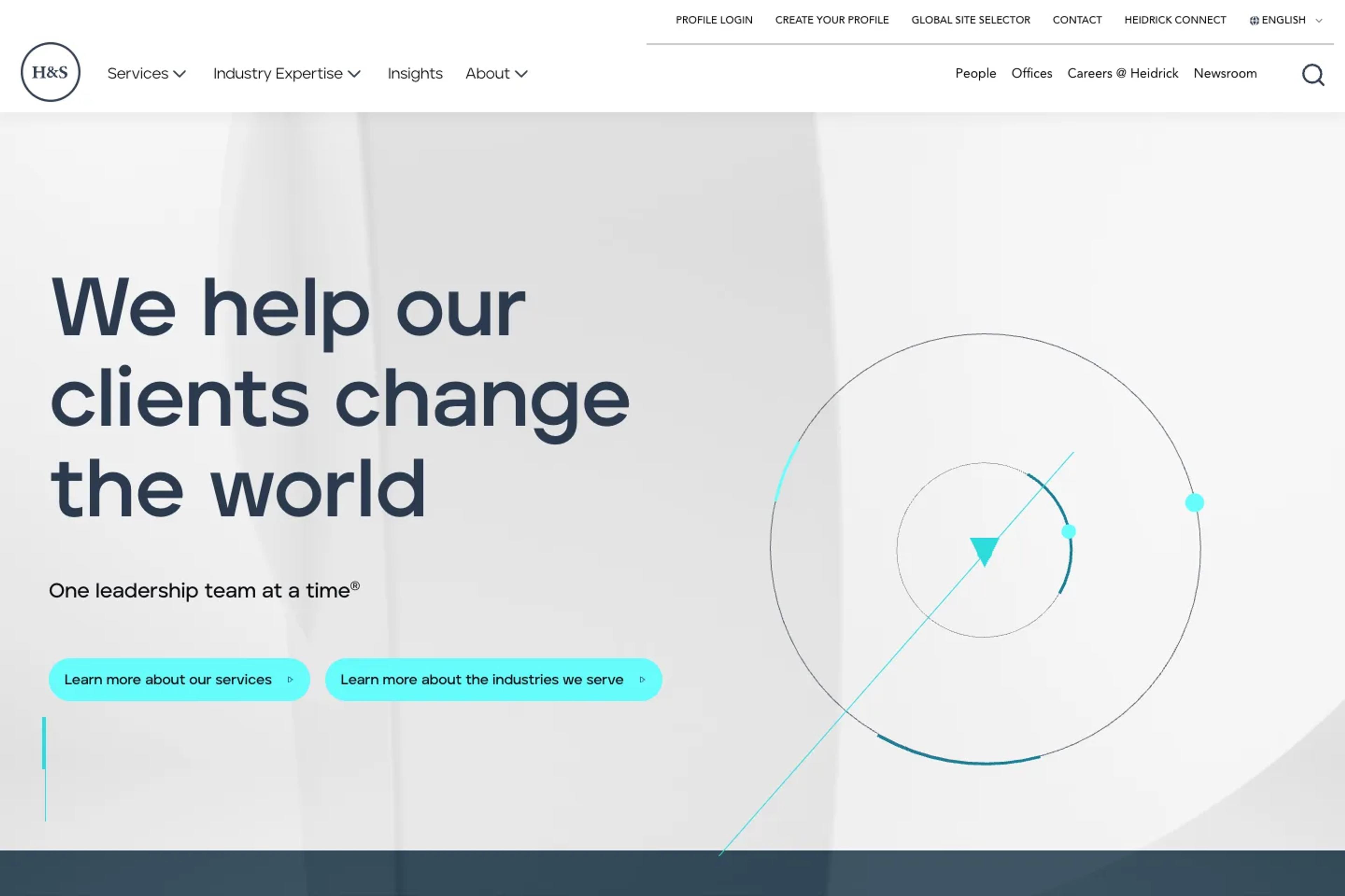 Heidrick & Struggles website homepage