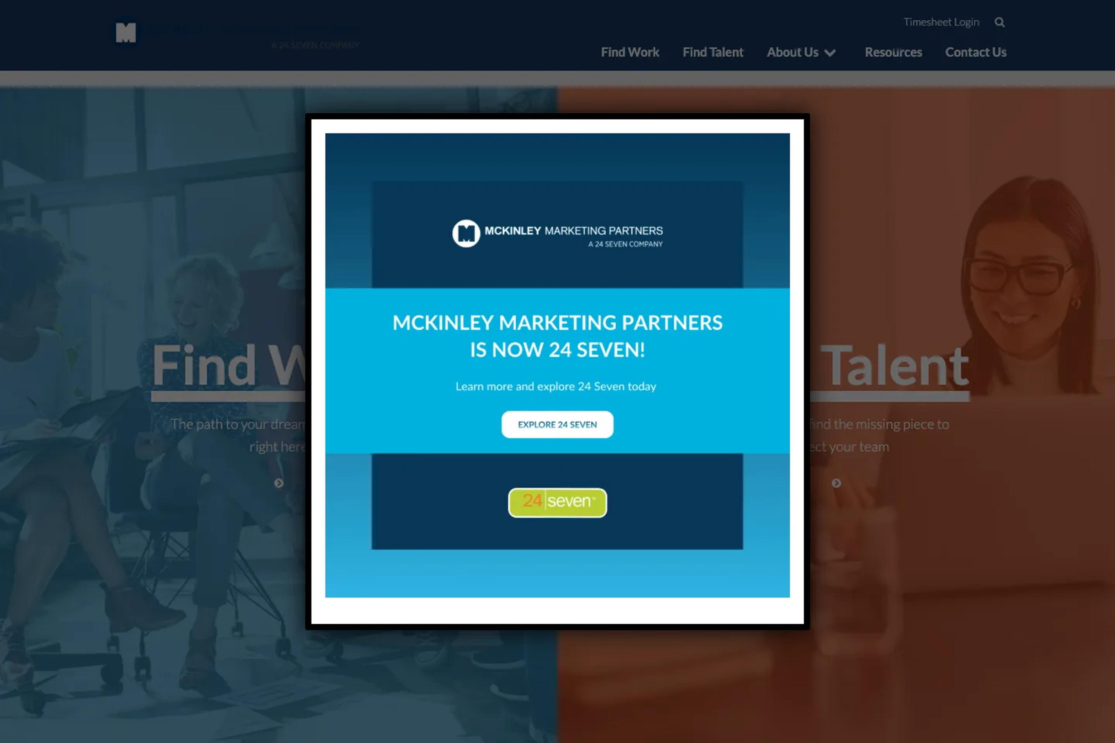 McKinley Marketing Partners website homepage