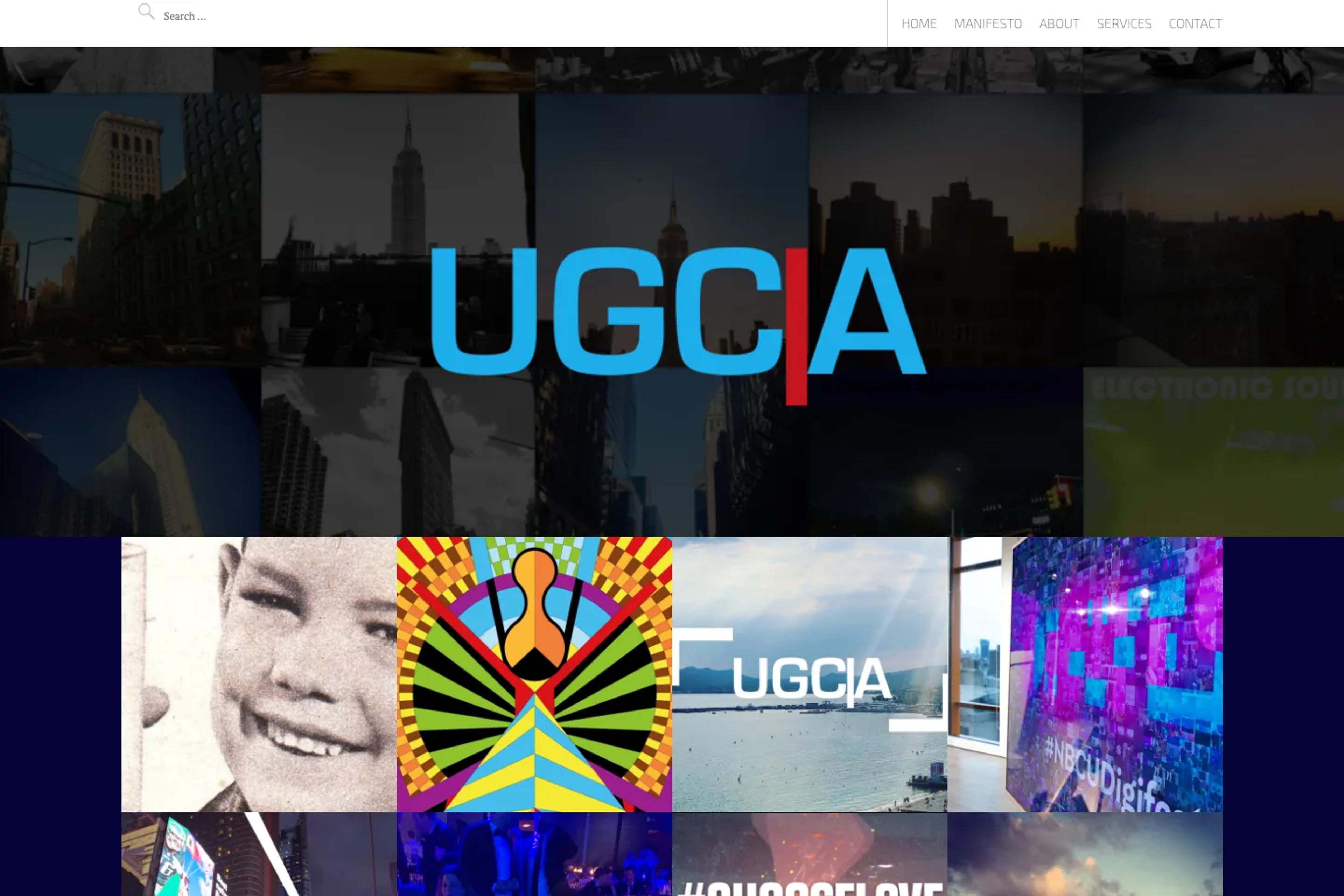 User Generated Content Agency website homepage