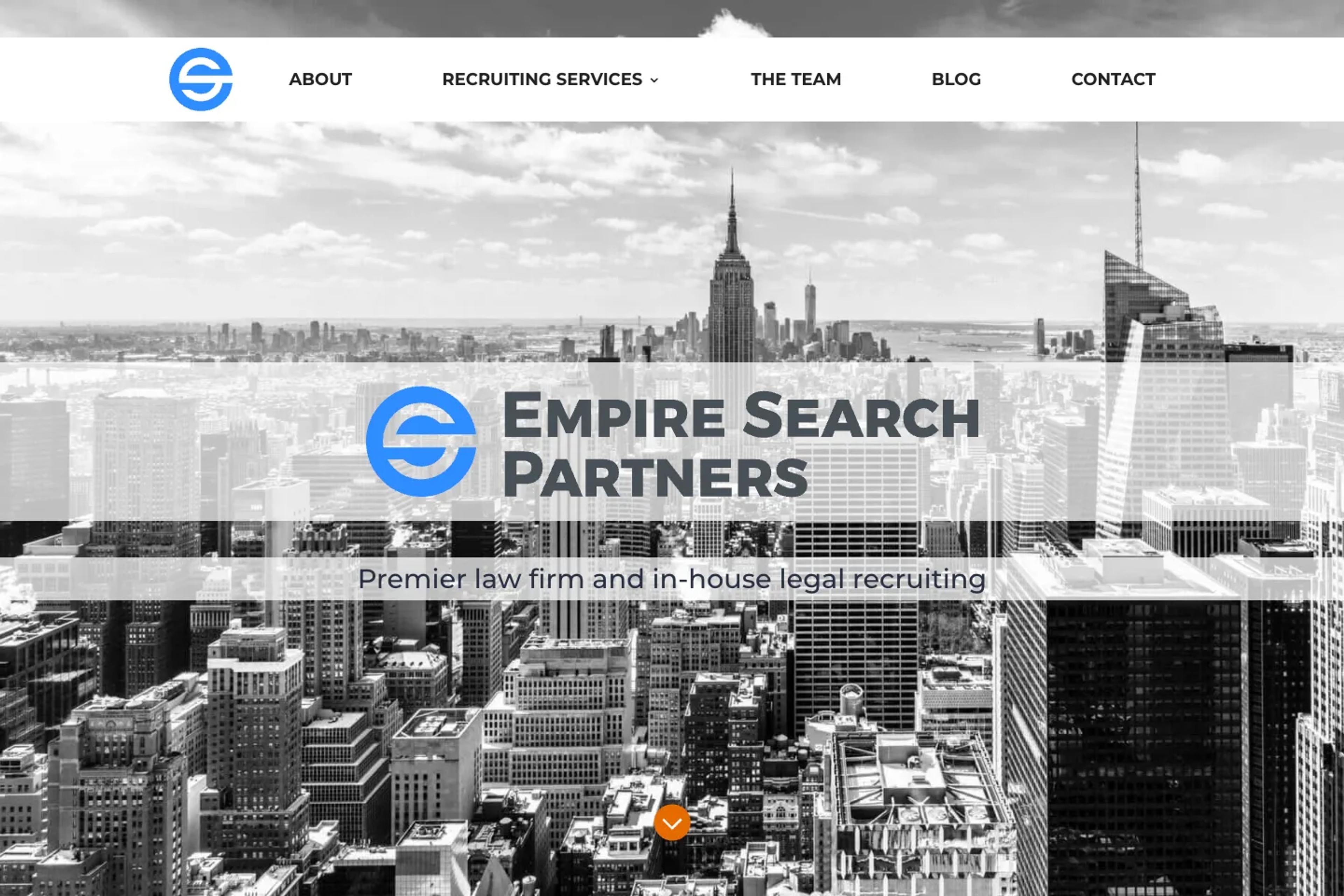 Empire Search Partners website homepage