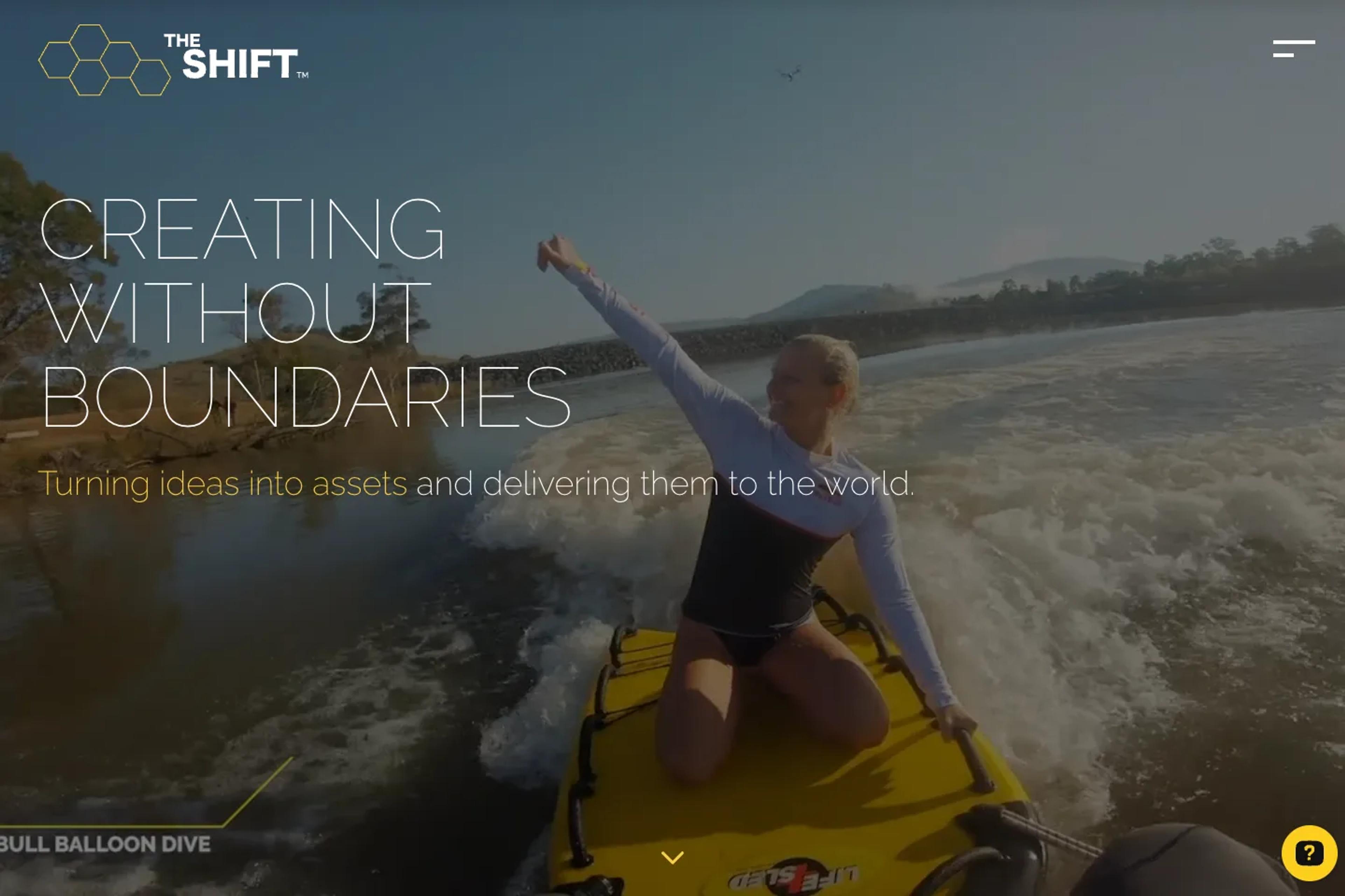 The Shift Corp website homepage