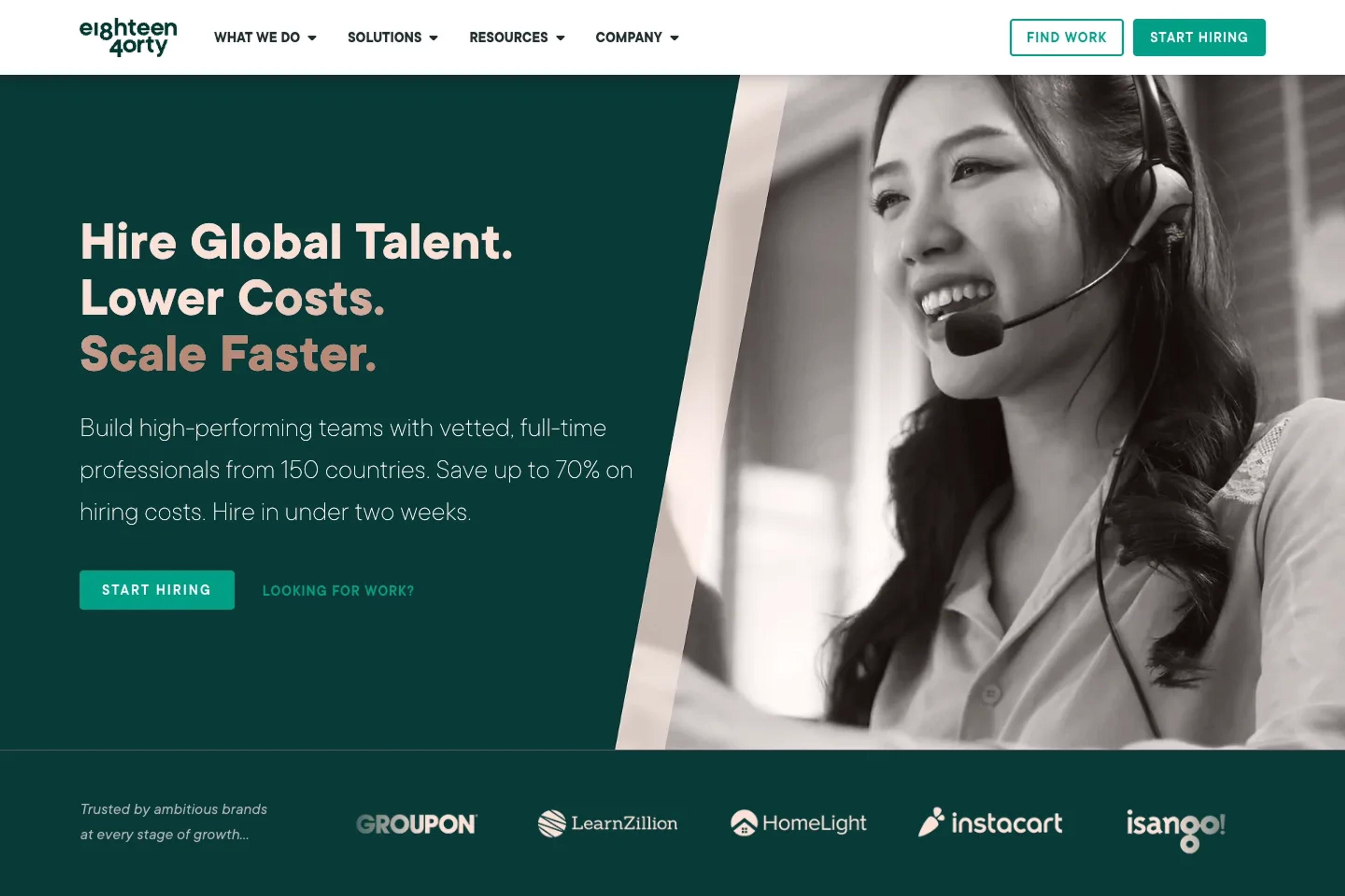1840 & Company website homepage