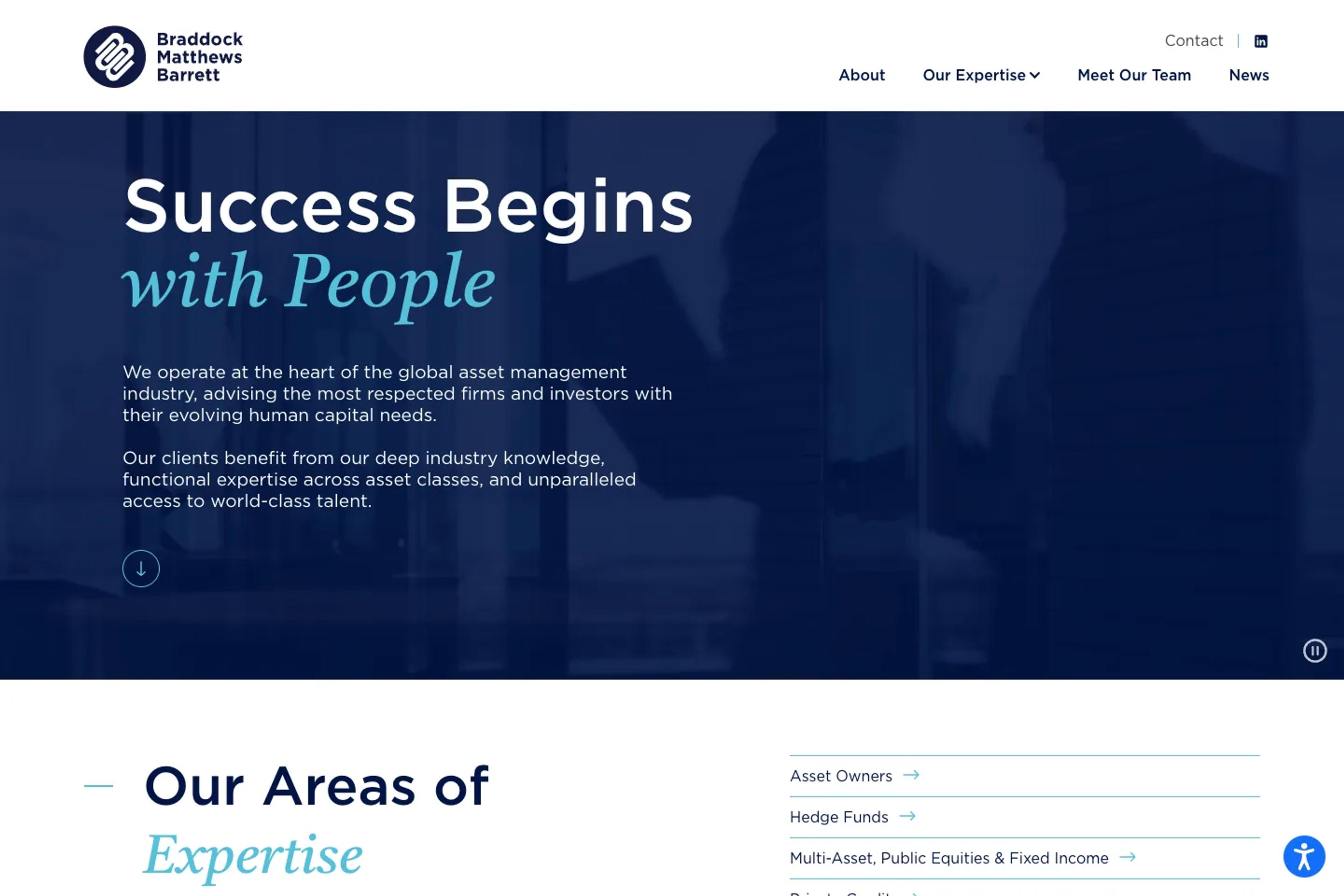 BraddockMatthewsBarrett website homepage