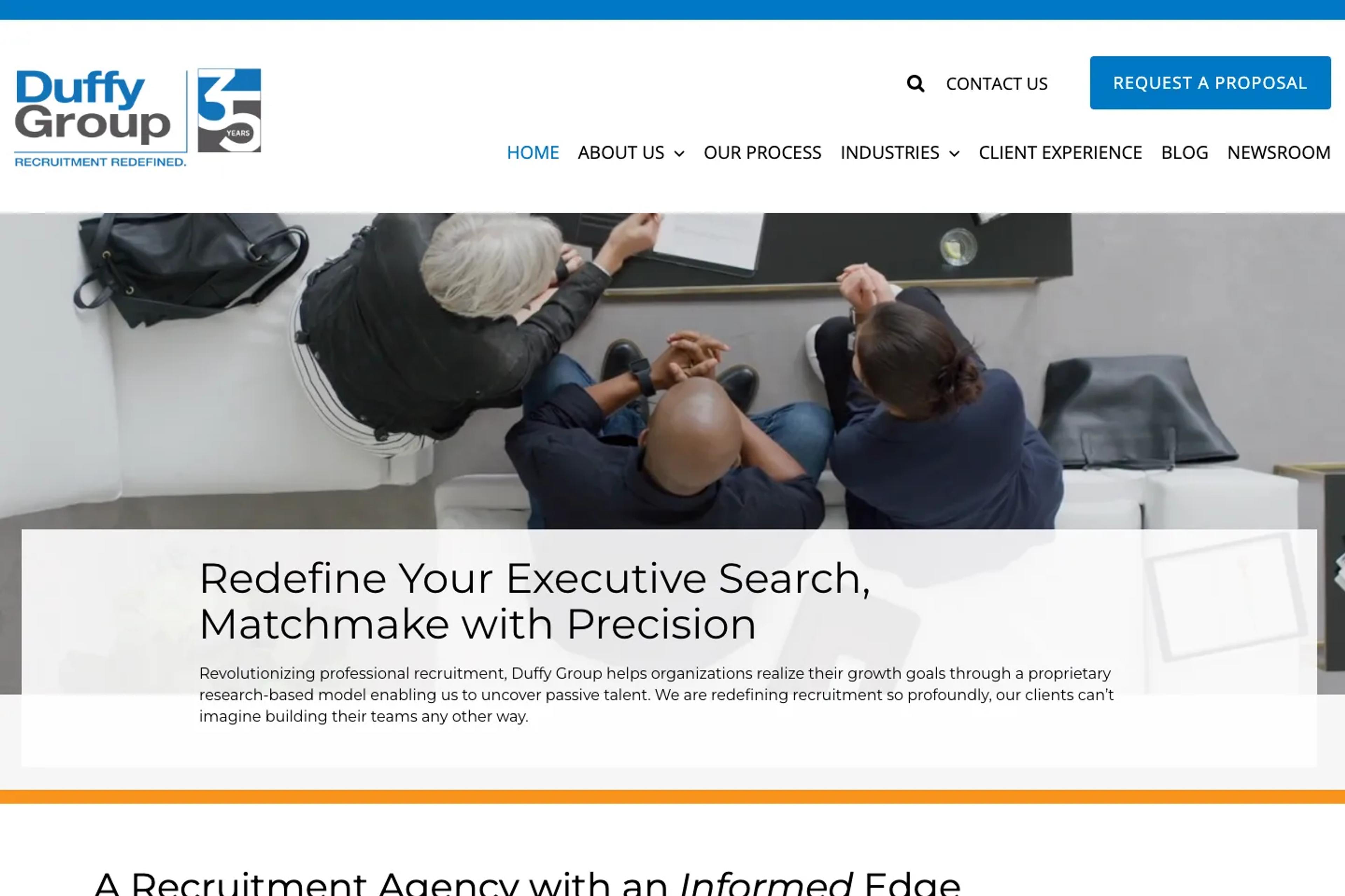 Duffy Group website homepage