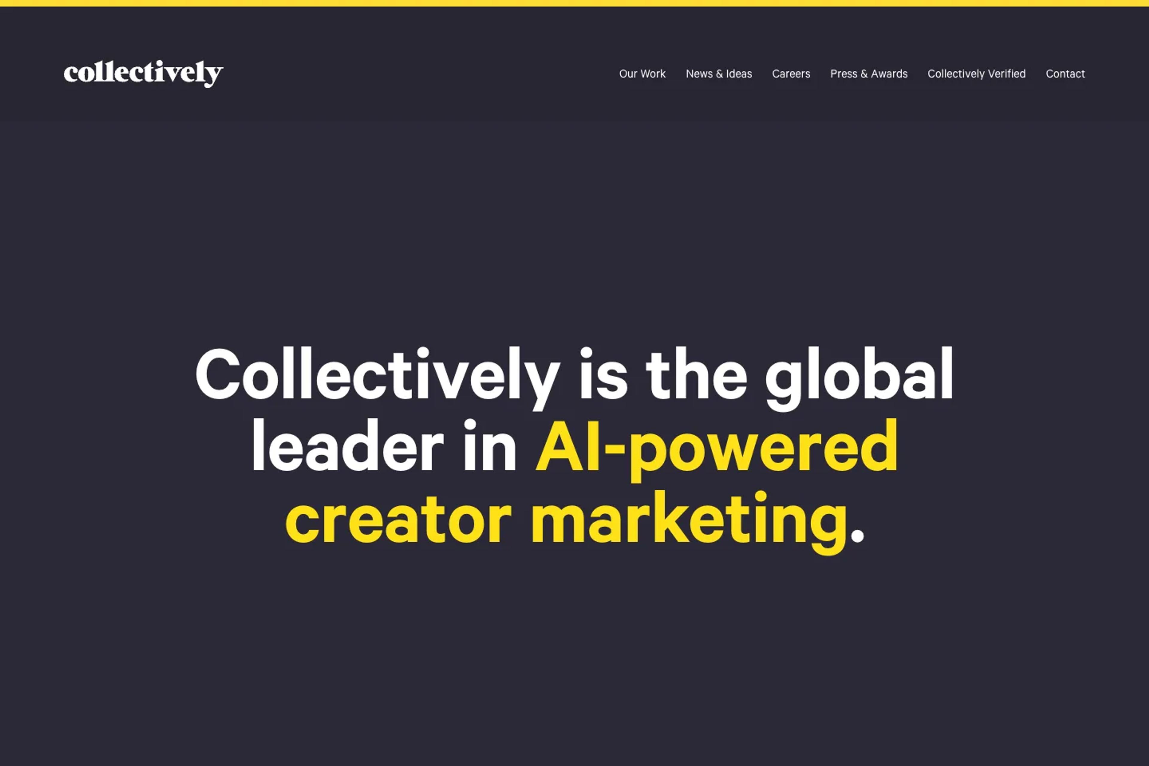 Collectively website homepage