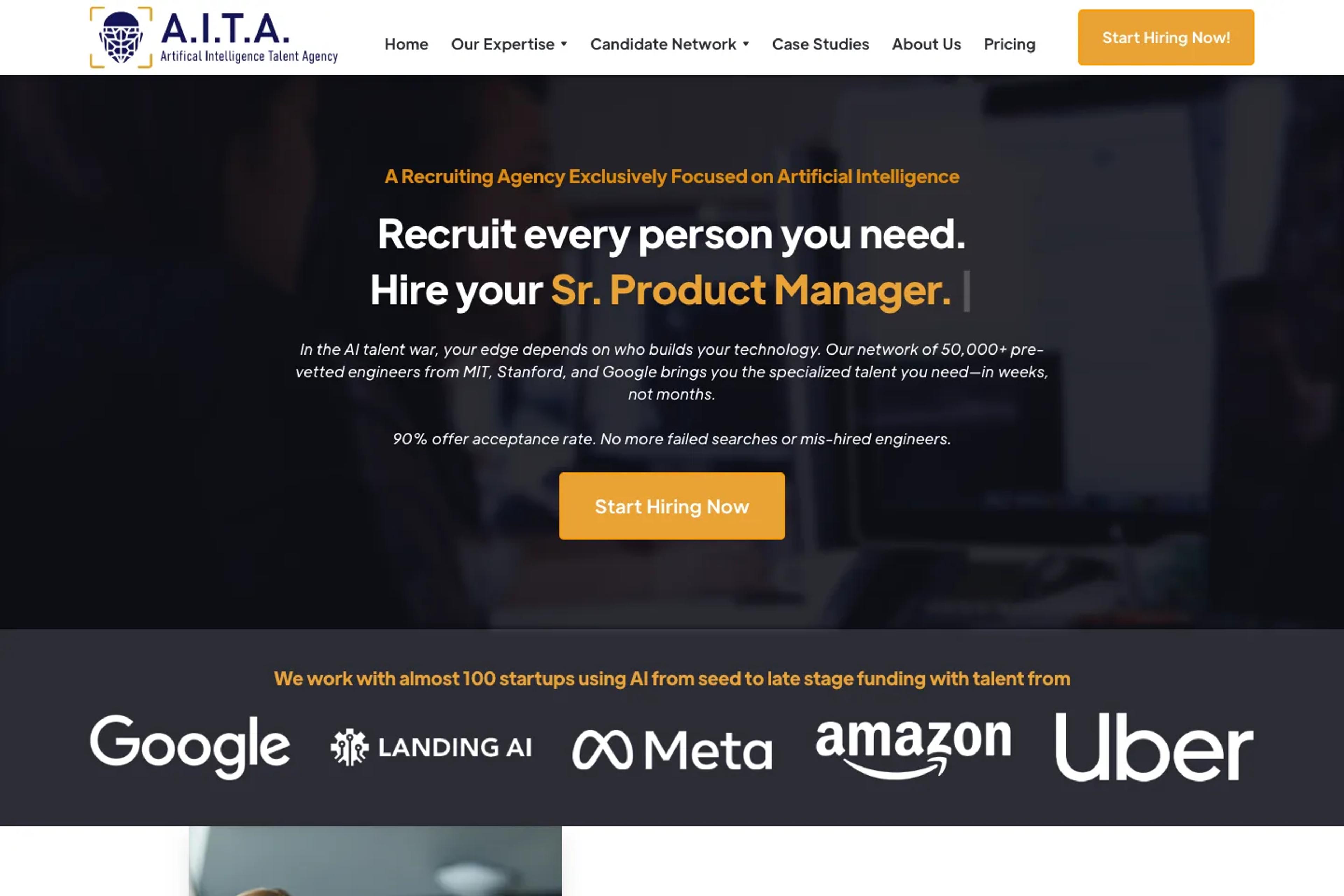 AITA website homepage