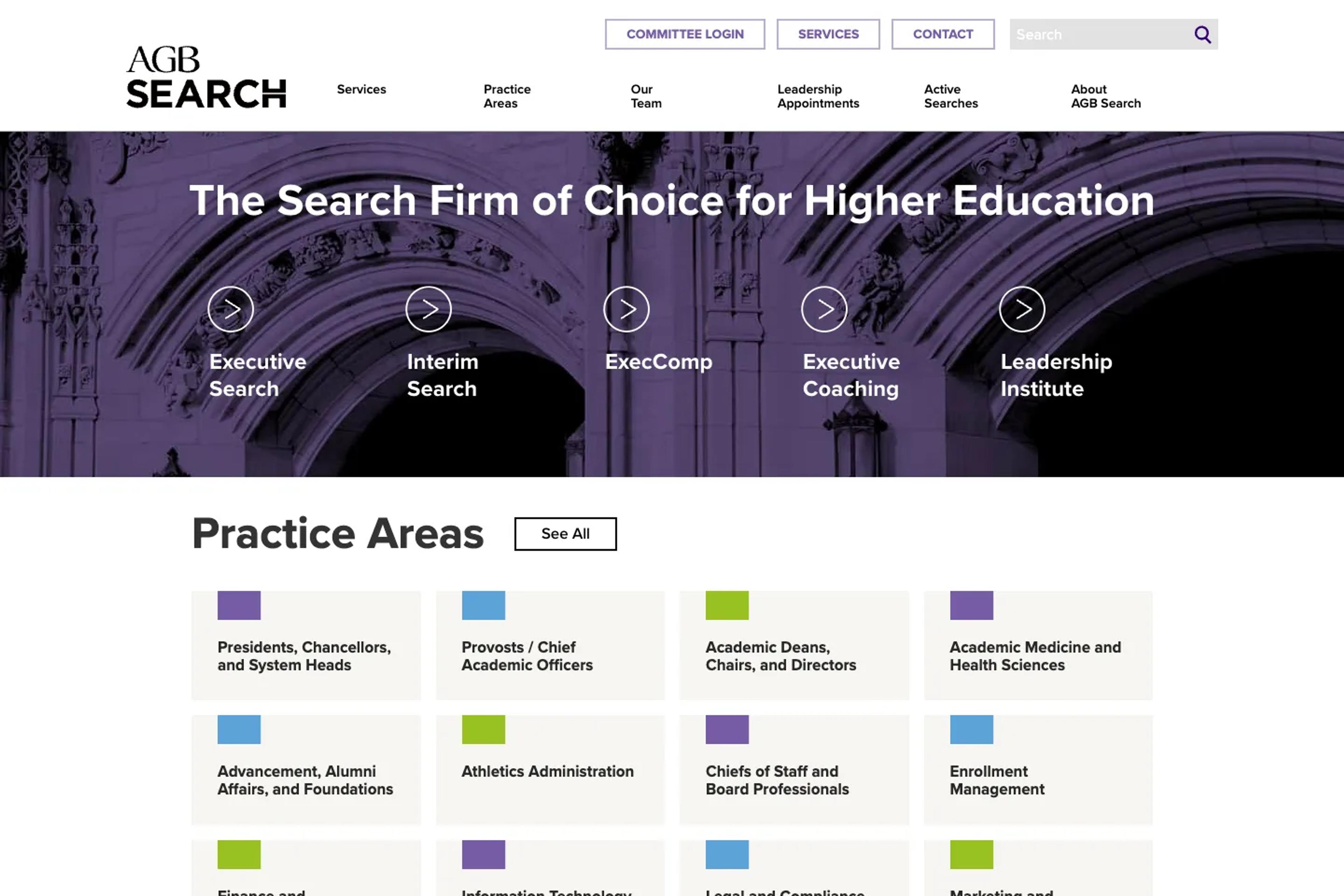 AGB Search website homepage