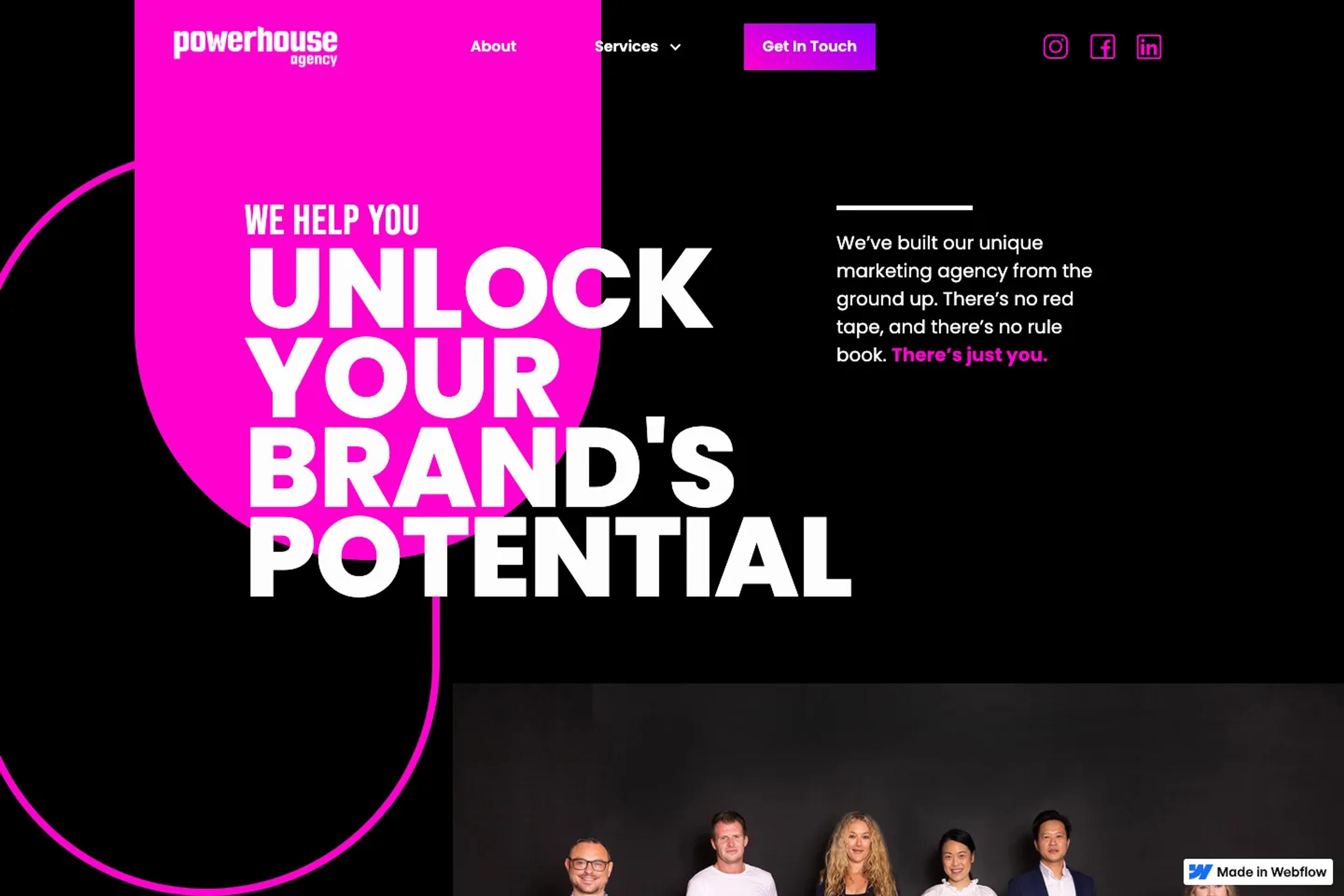 Powerhouse Agency website homepage