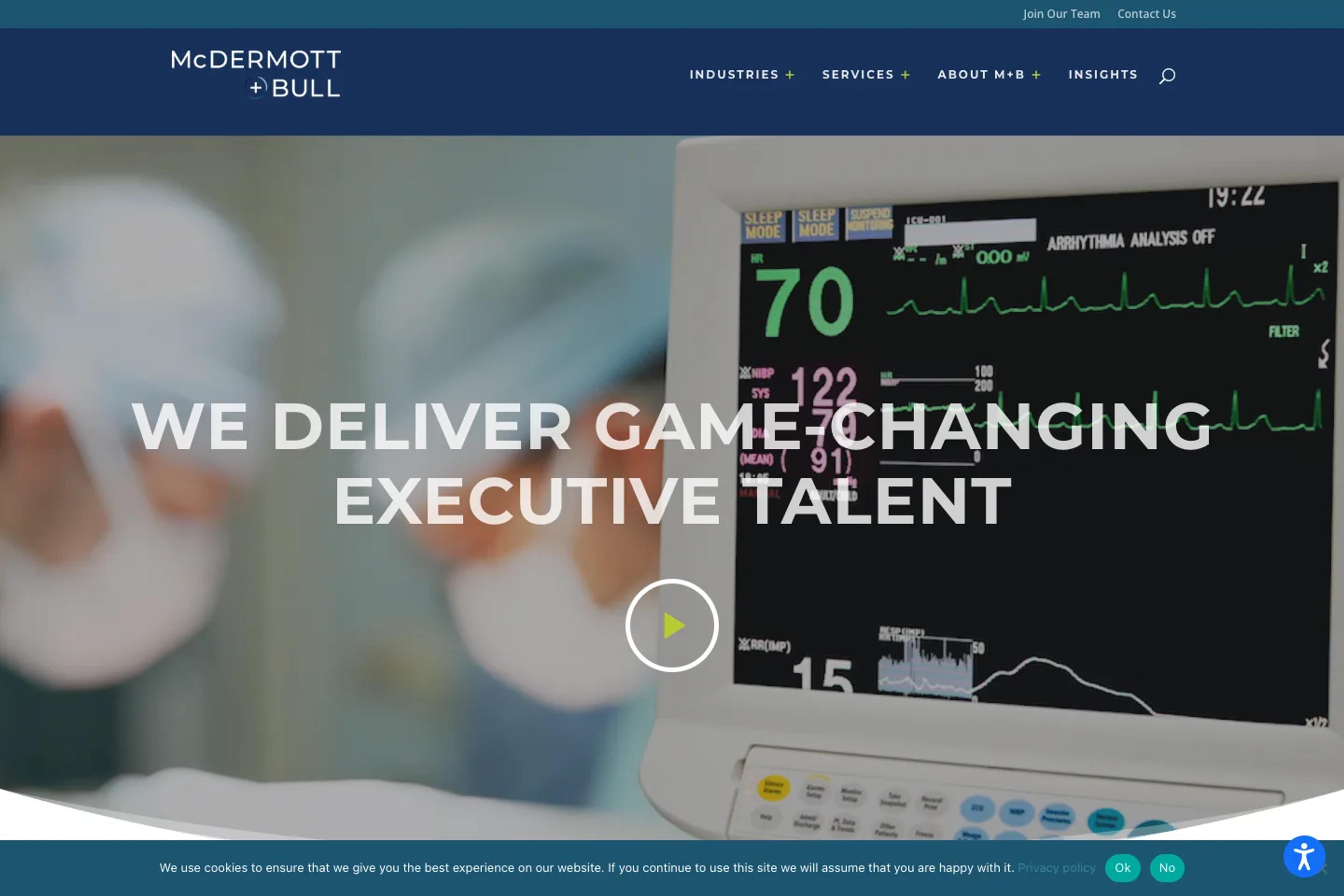 McDermott + Bull website homepage
