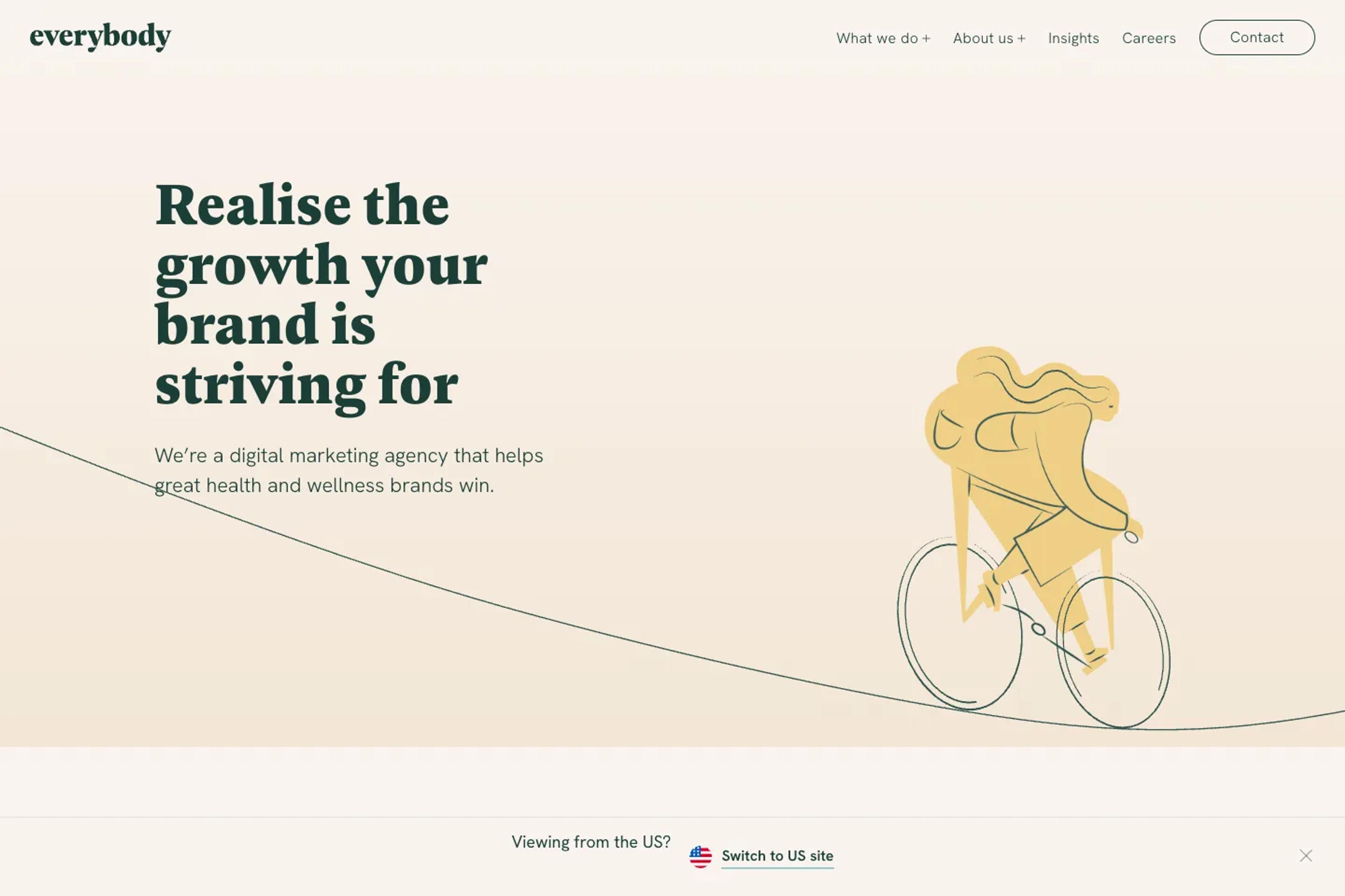 Everybody website homepage