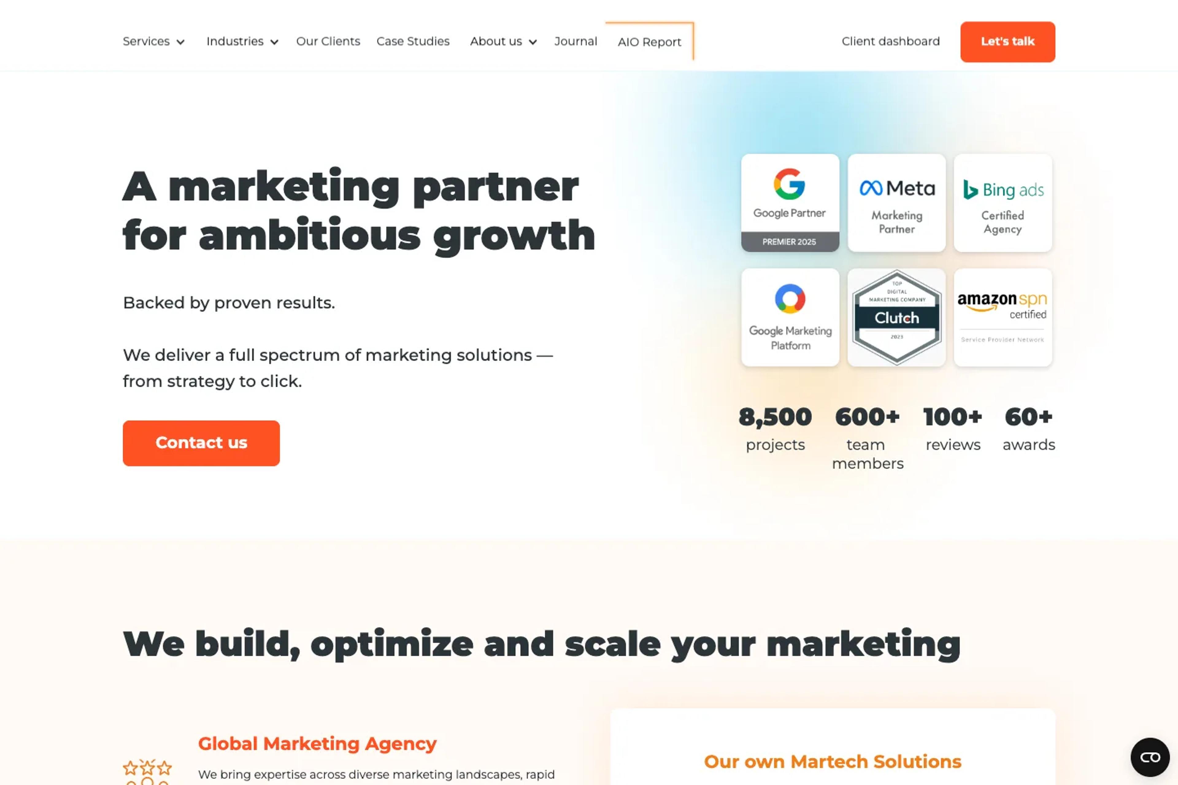 Netpeak website homepage