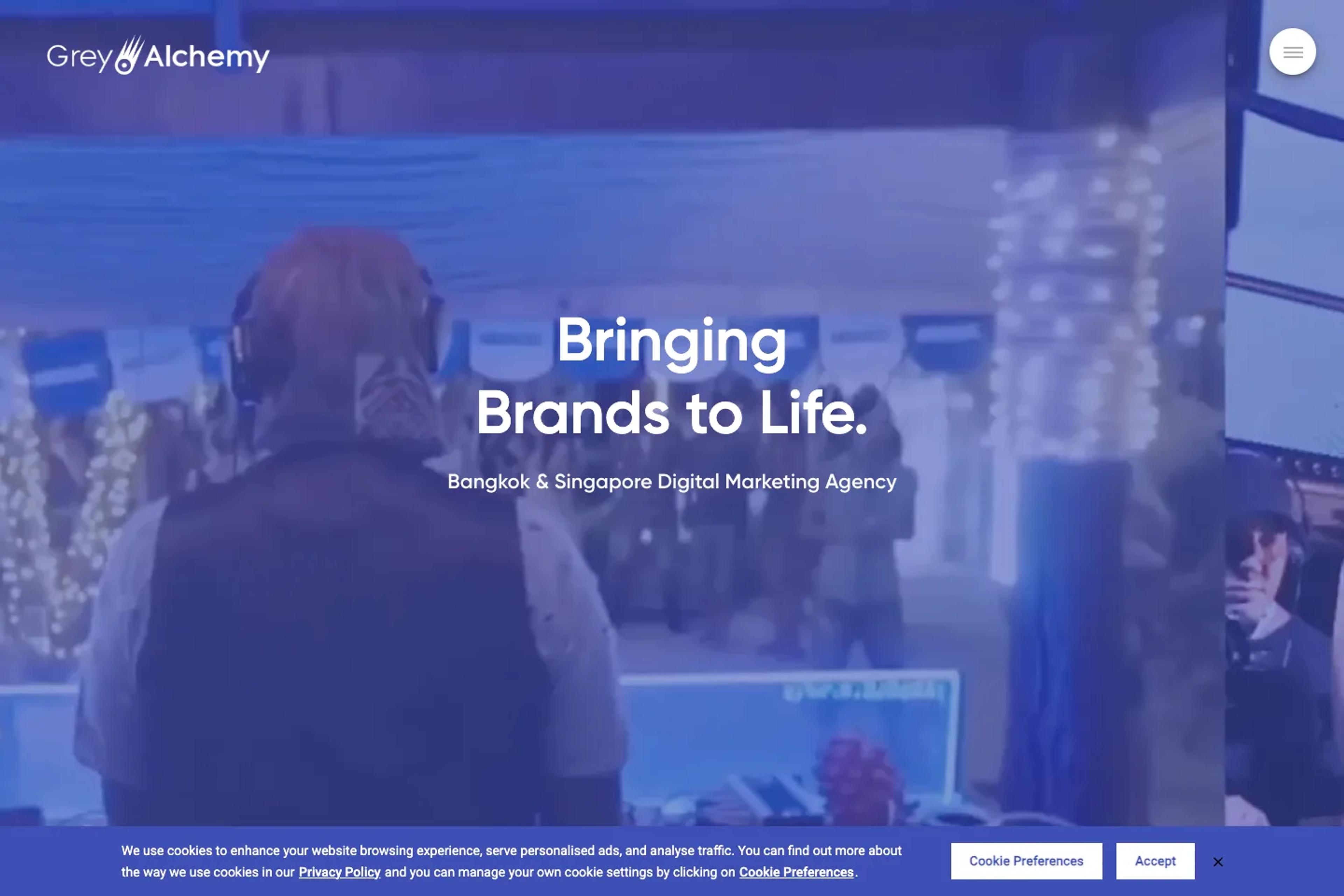 Grey Alchemy website homepage