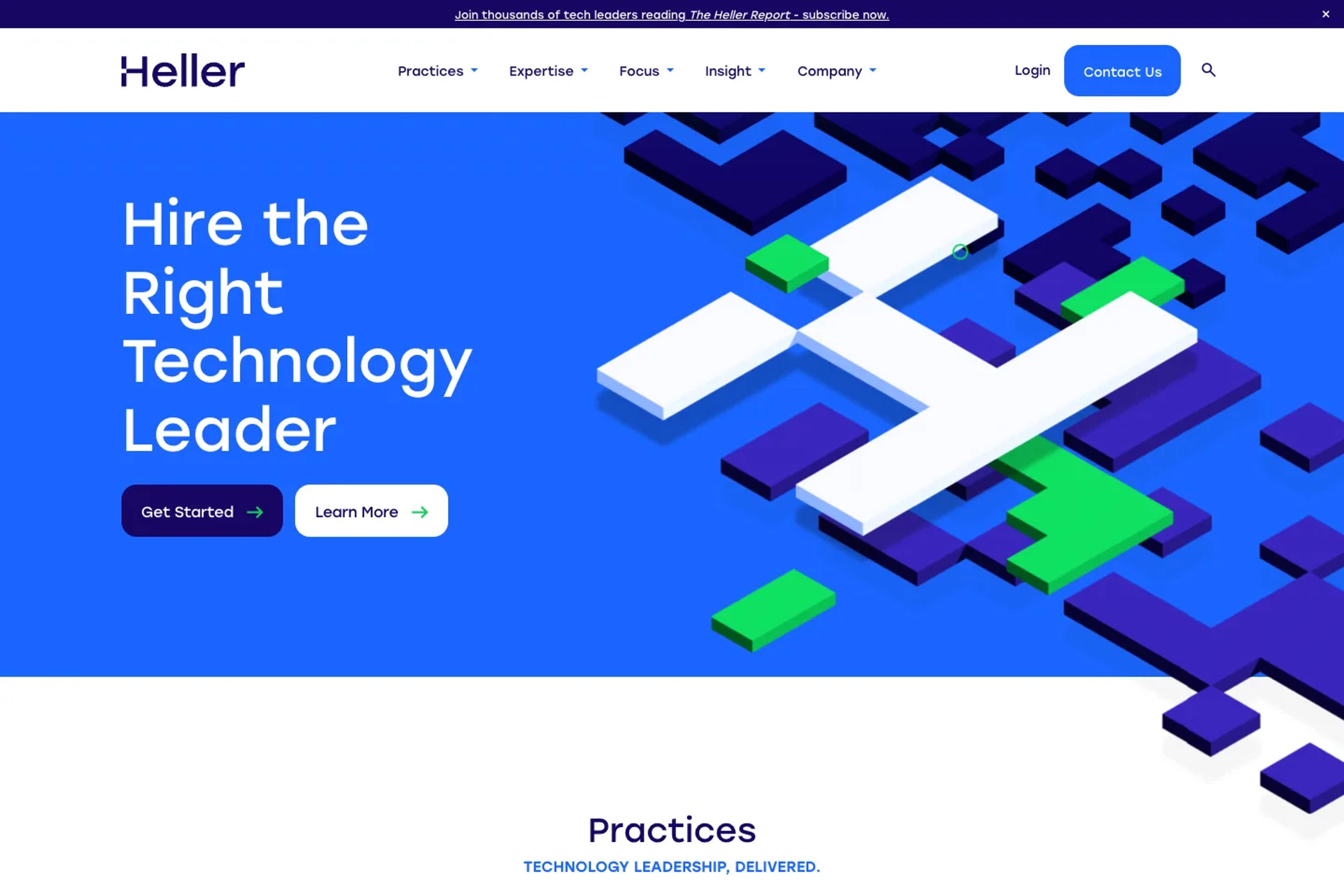 Heller Search Associates website homepage