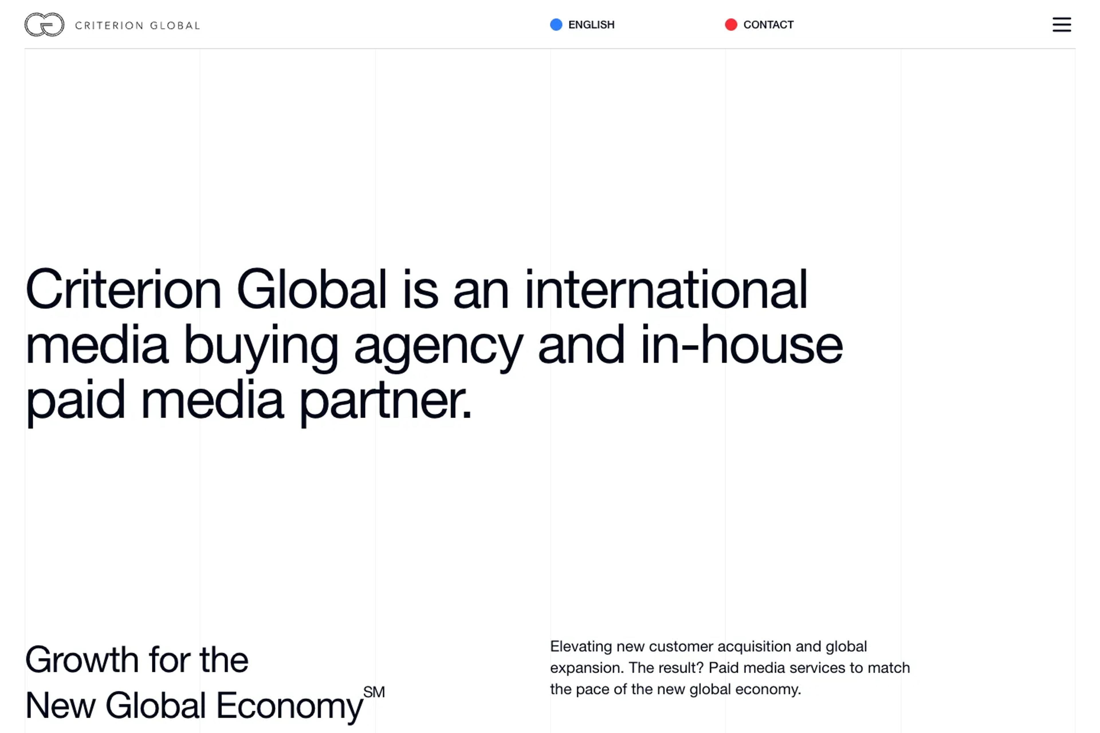Criterion Global website homepage