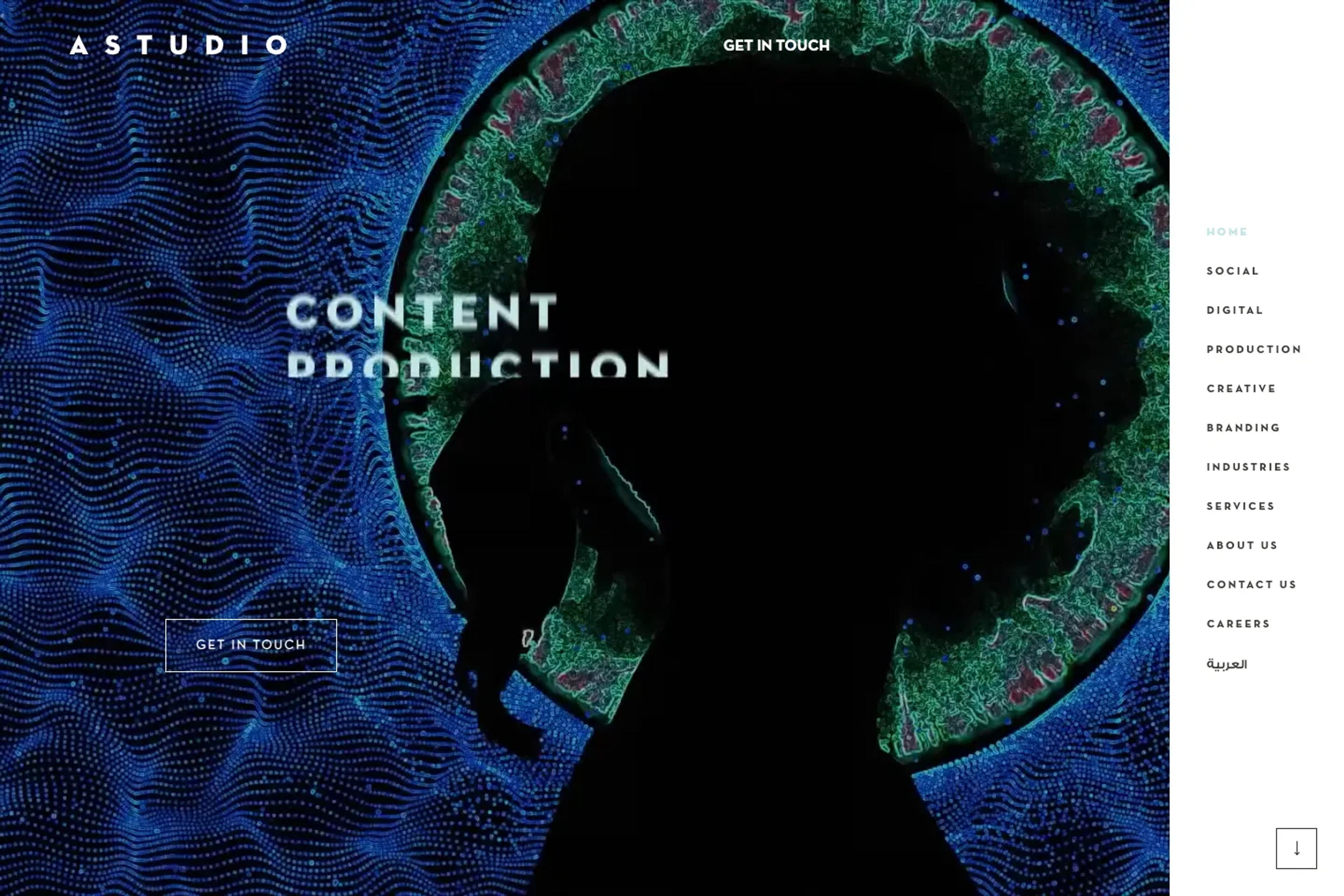 ASTUDIO website homepage